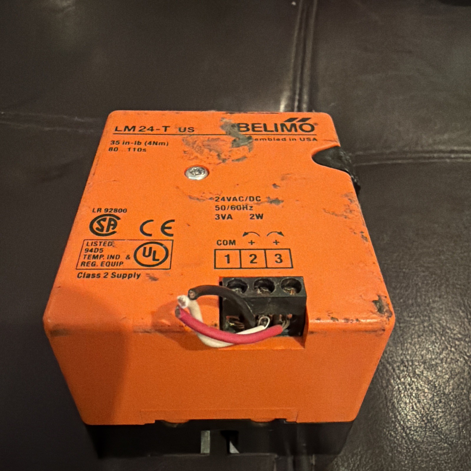 BELIMO LM24-T Actuator 24VAC/DC 35 in-lb 80-110s HVAC Damper
