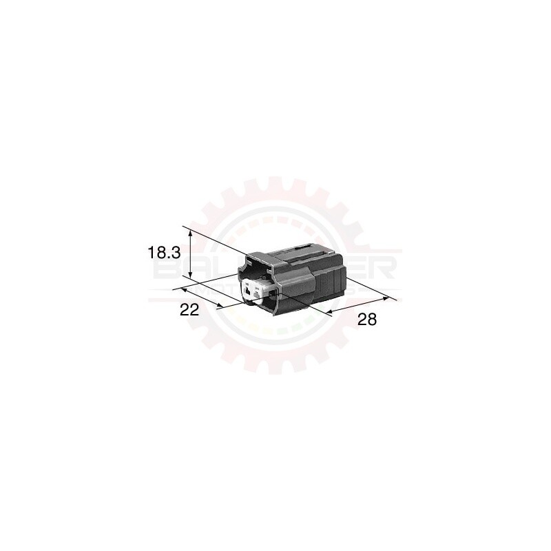 (2 way alternate) For Nippon Denso Type Injector Connector