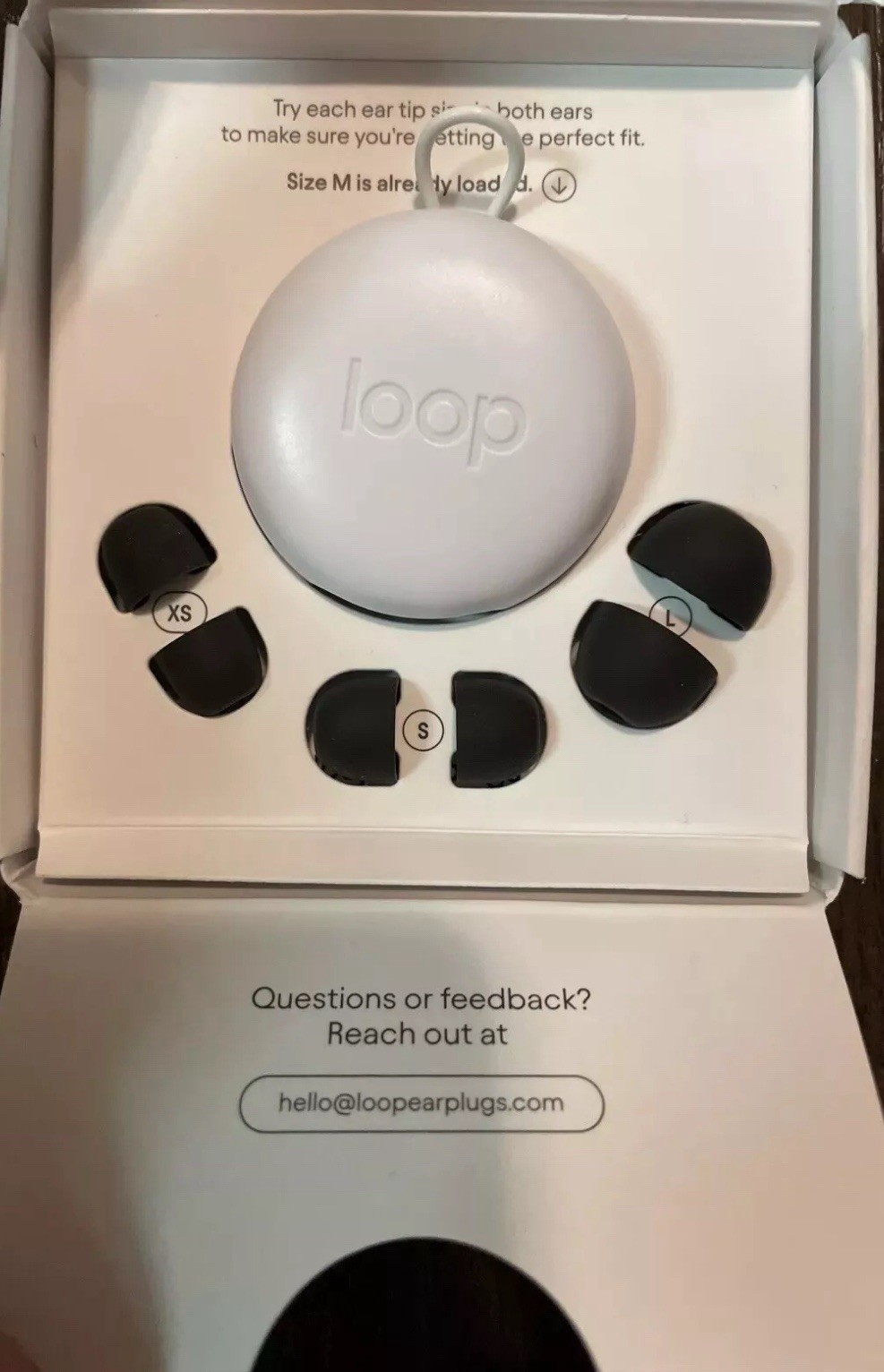 Loop Quiet 2 Ear Plugs for Noise Reduction 14 Rating BLACK Open Box
