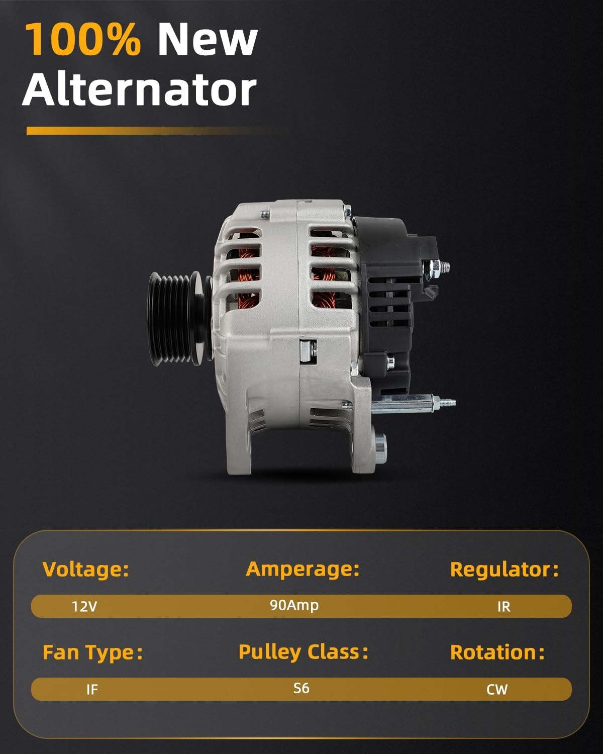 Alternator for VW Beetle Golf Jetta Bora 1.8L 2.0L 12V 90A 06B903018H