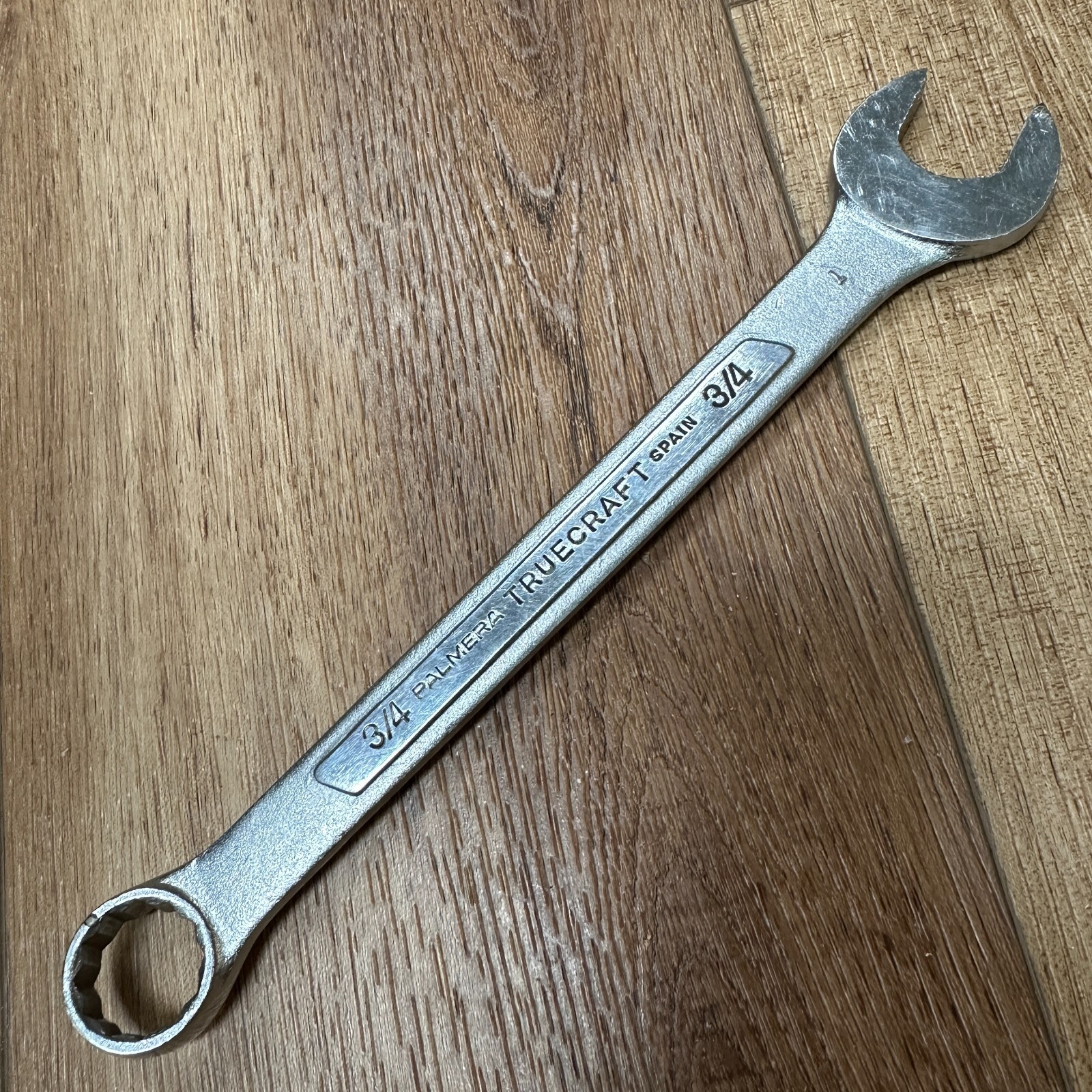 TRUECRAFT 3/4 Palmera Combination Wrench 12pt Alloy Steel Spain B107B