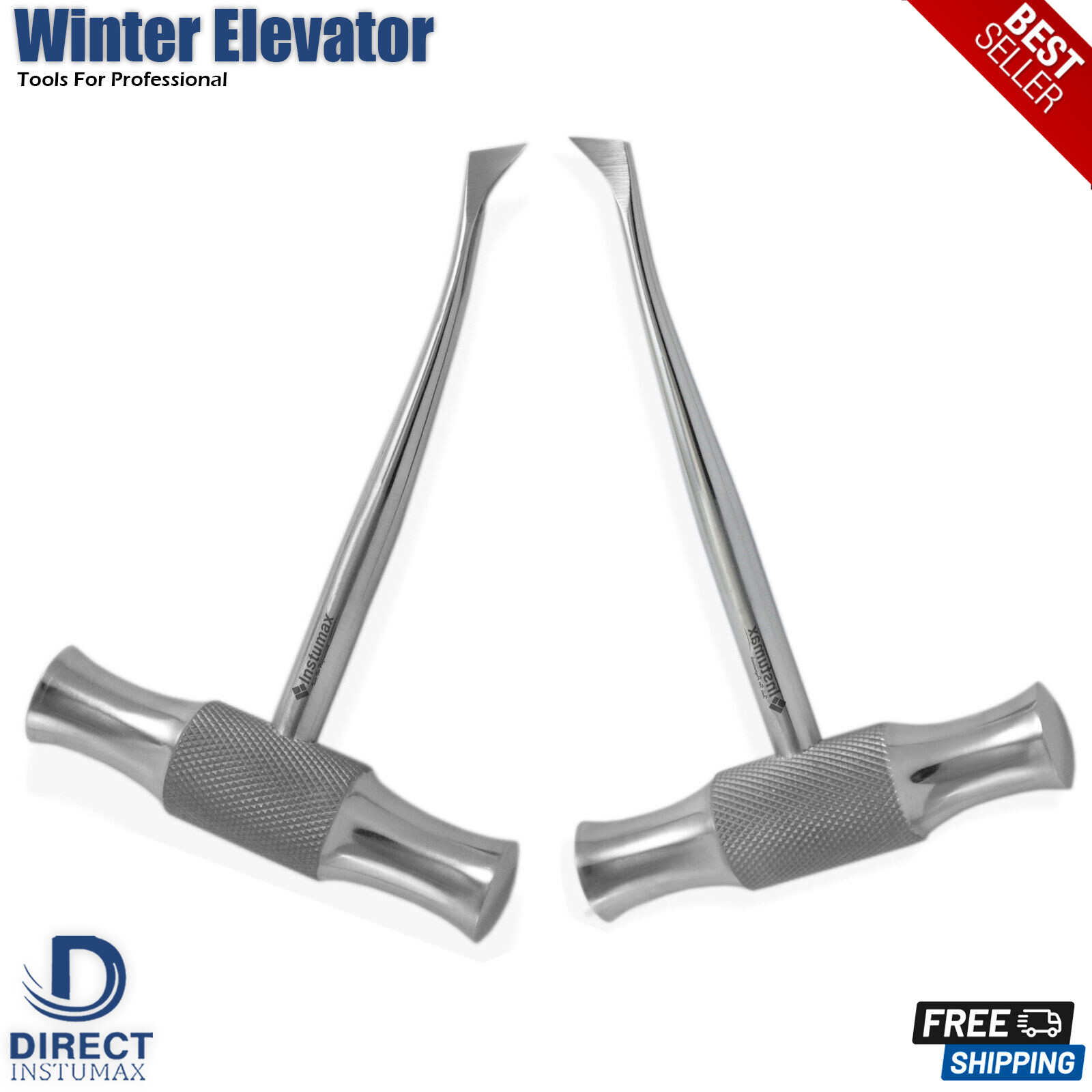 INSTUMAX Dental Elevators Tooth Extraction Luxating Root Tip Implant Surgical CE