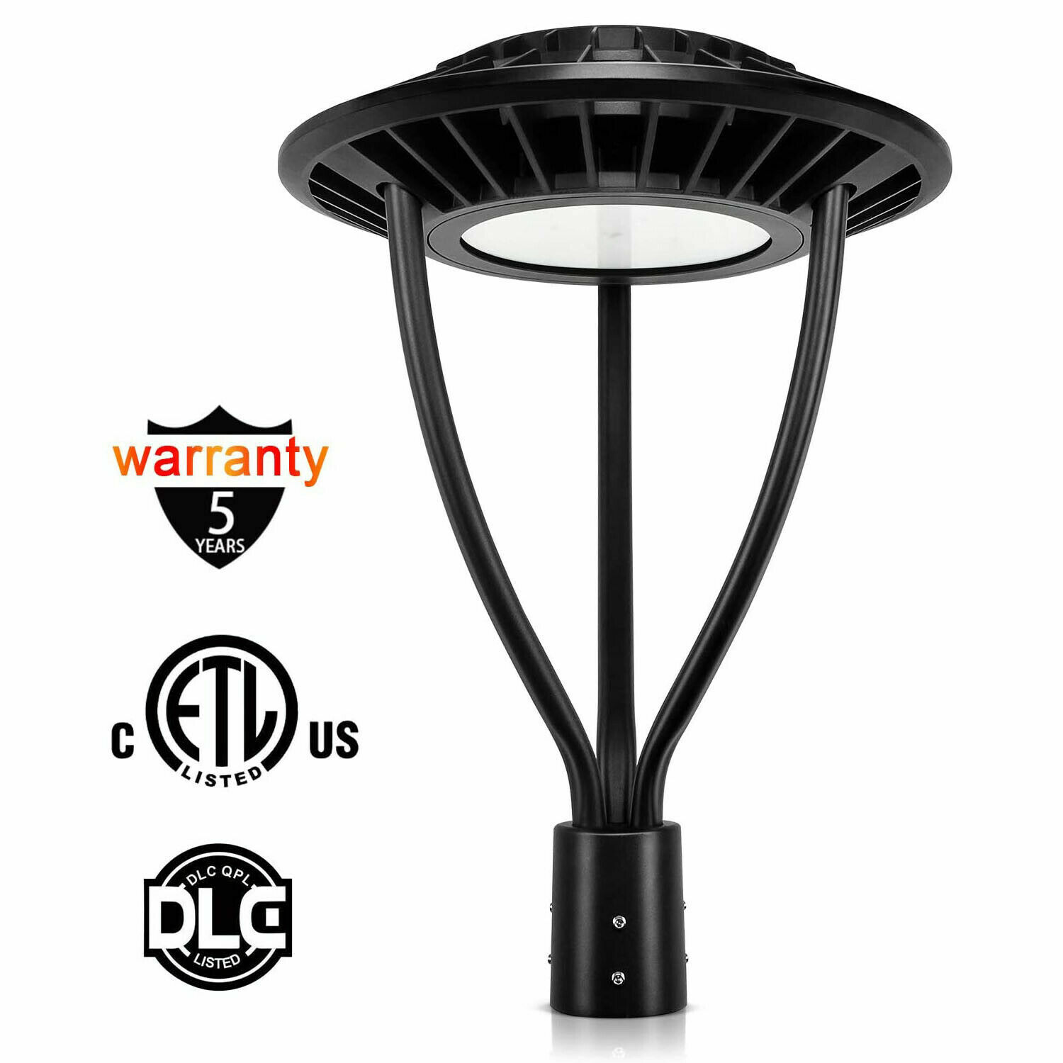 LED Post Top Pole Lights 150W Outdoor Pathway Area Light Garden Yard Lamp IP65
