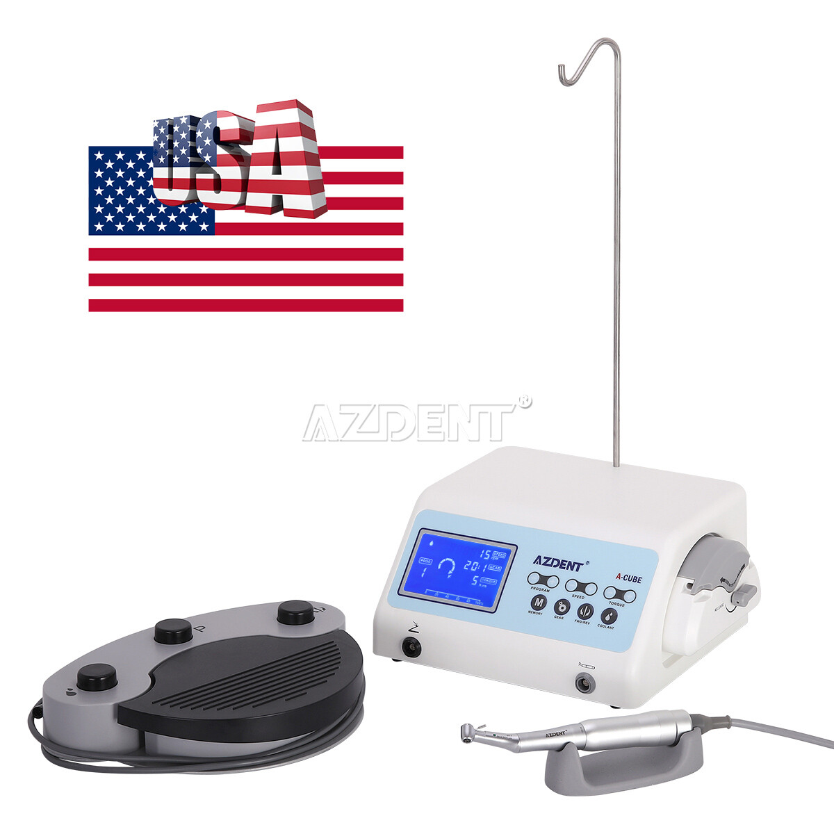 A-CUBE Dental Implant System Surgical Brushless Motor+20:1 Implant Handpiece