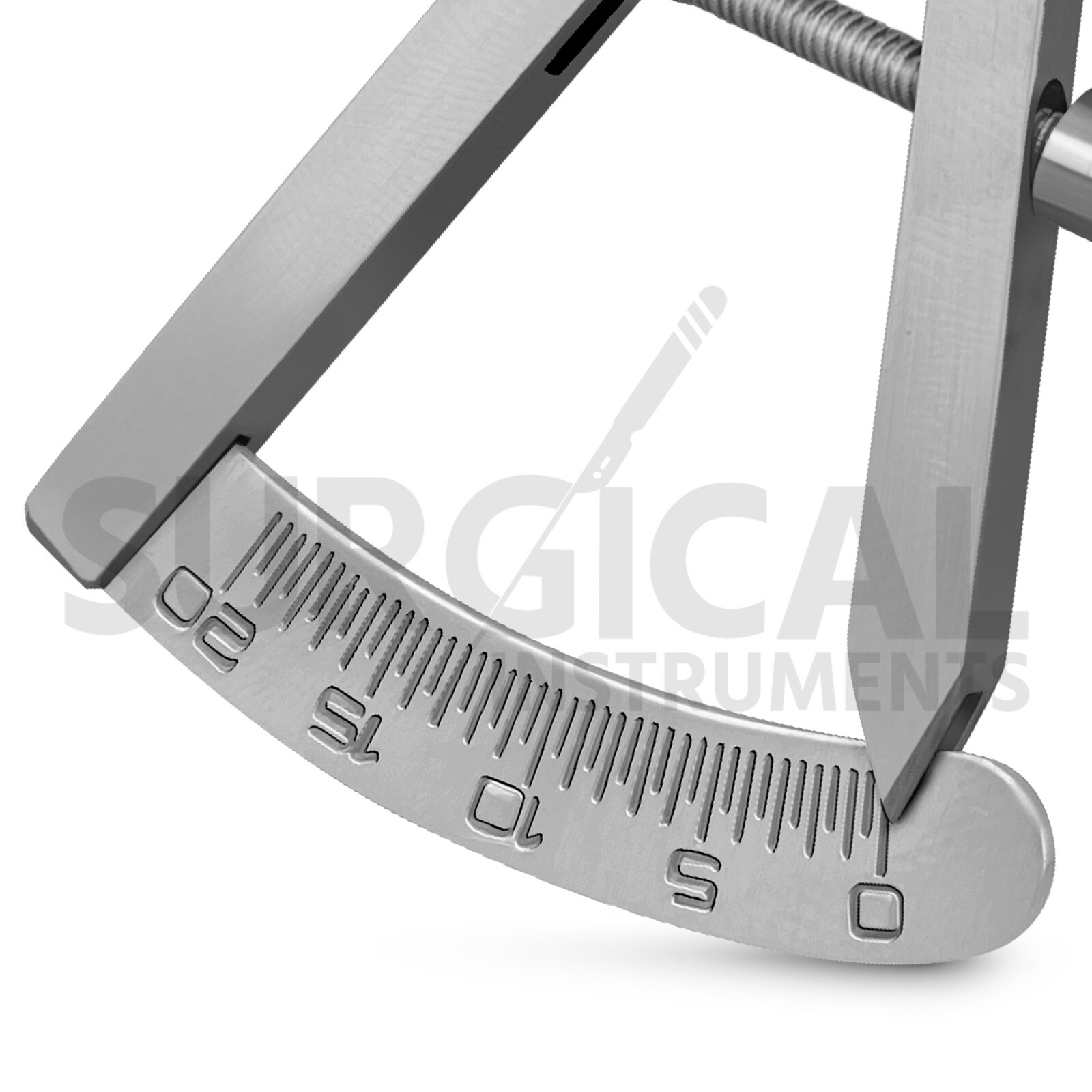 Angled Castroviejo Caliper 0 TO 20 MM 3.5″ (8.89cm) Surgical Dental Instruments