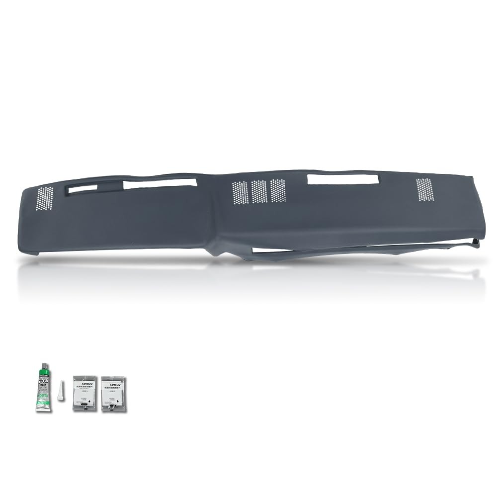 TPE Dash Cover Fit GMC Chevy Full Size Pickup 1981-1987, Dark Blue