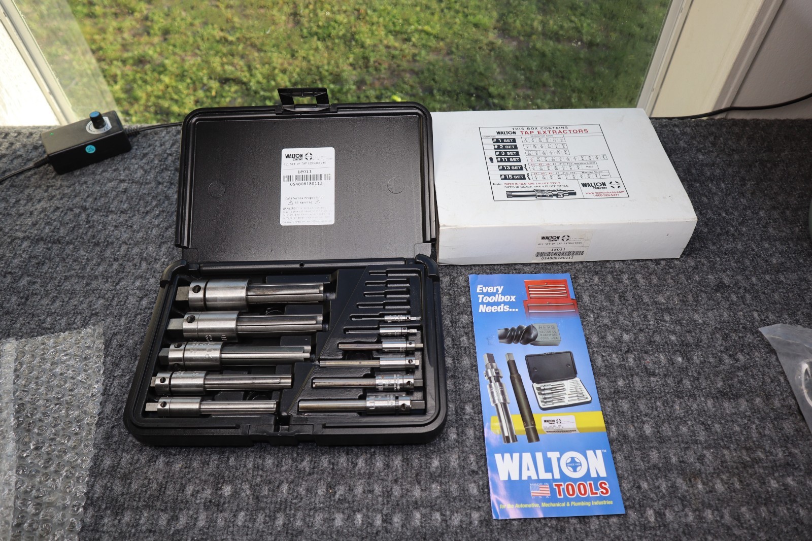 Walton Tools #11 Set of Tap Extractors 18011 11 Piece Set Flute Style New Case