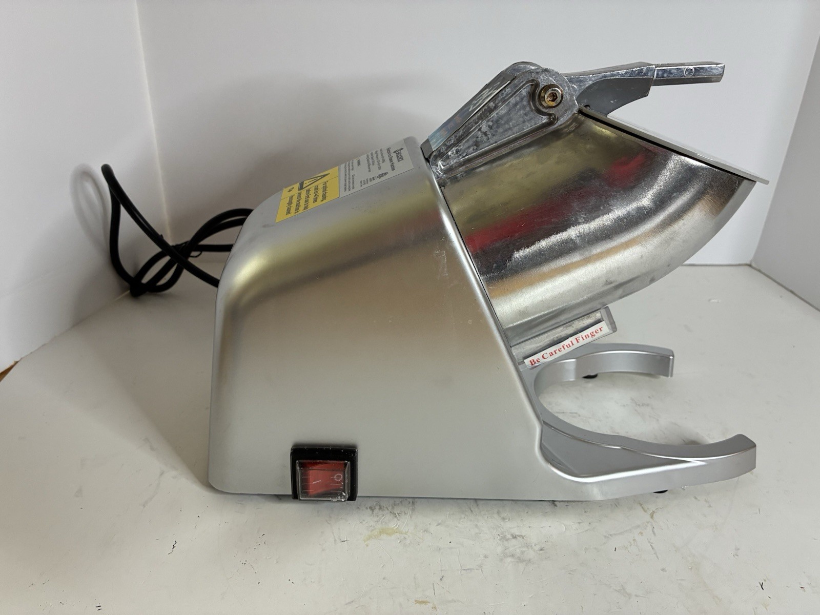 300W Electric Snow Cone Crusher Maker Machine 143lbs Commercial Ice Shaver