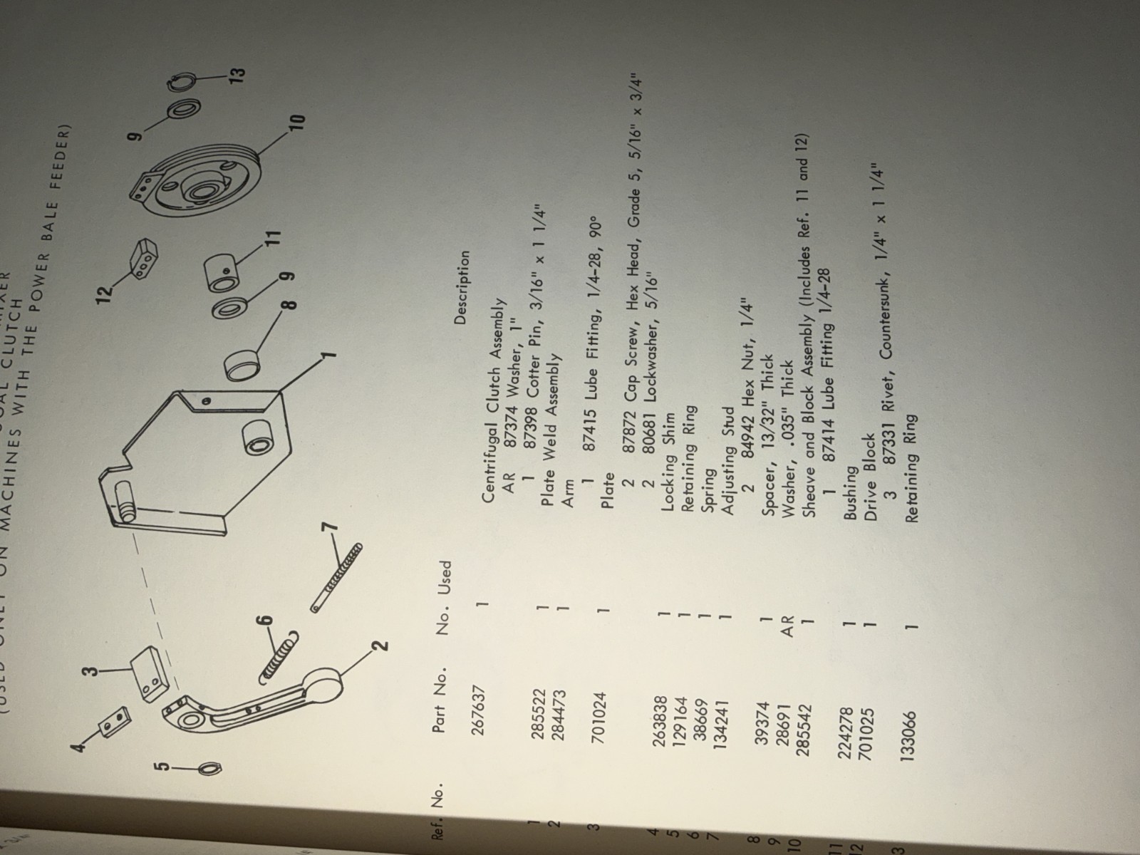 New Holland 359 Grinder Mixer Service Parts Catalog Manual 1978
