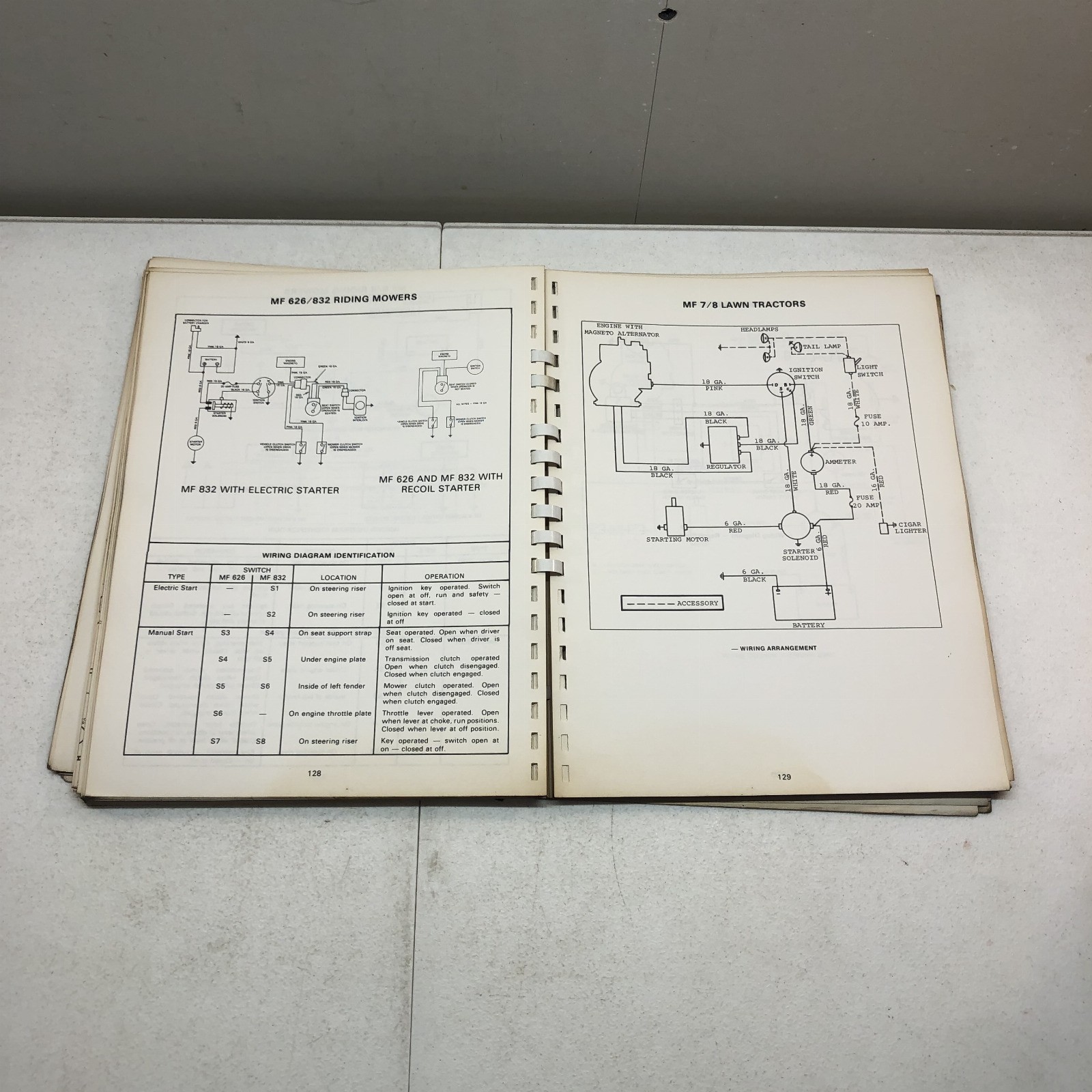 Massey Ferguson / Massey Harris Electrical Wiring Diagrams Service Manual