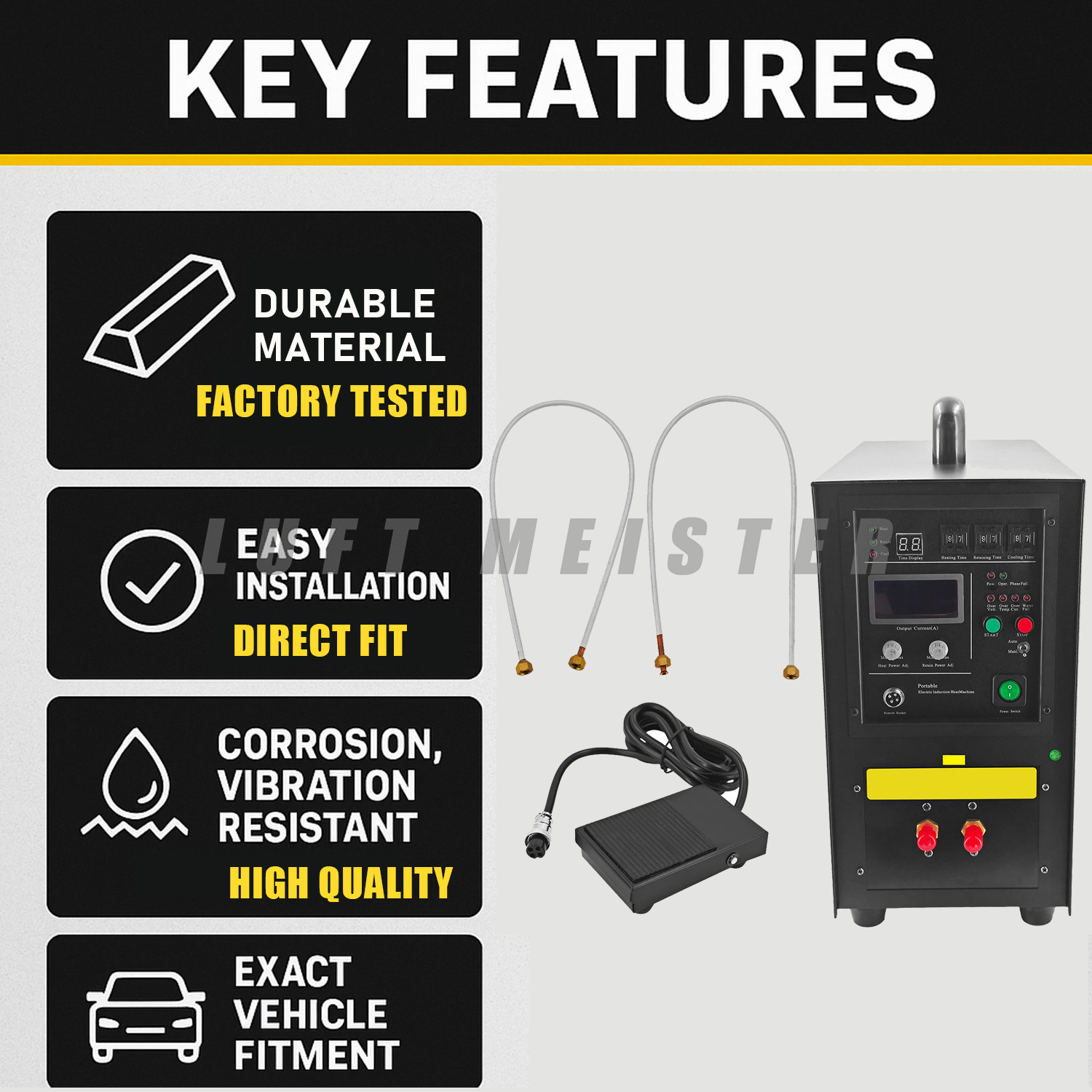15KW High Frequency Induction Heater Metal Melting Furnace Portable Machine NEW