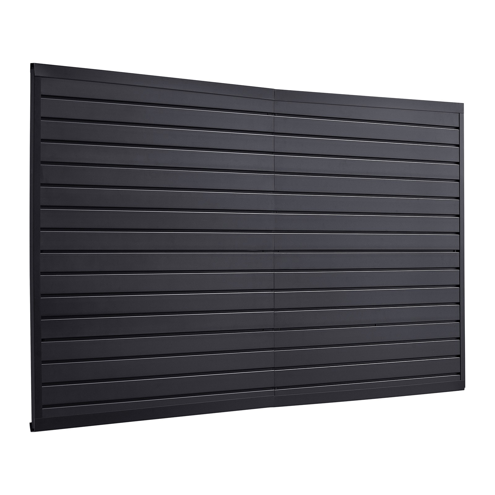 Uimoso 8 x 4 ft Slat Wall Paneling PVC Black Garage Slatwall with Modular Design