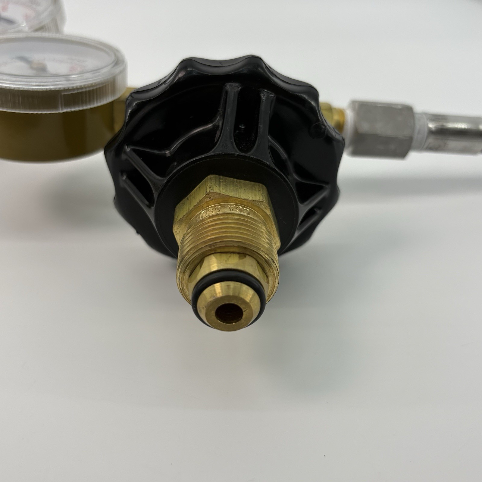 USG Helium Transfill Hose Assembly 36in Dual Gauges New With Inflator Read Ds