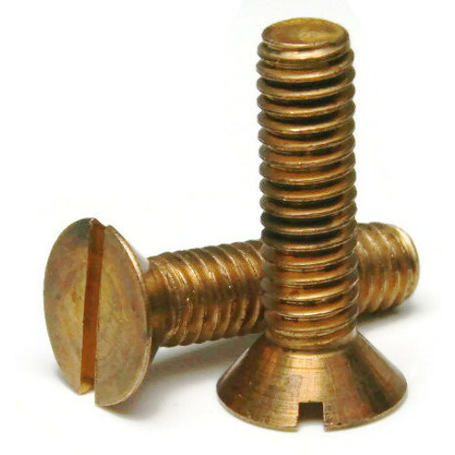 #8-32 | Silicon Bronze Slotted Flat Head Machine Screws – Select Length & Qty