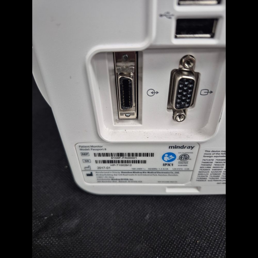 MINDRAY PASSPORT 8 PATIENT MONITOR (QTY 1)