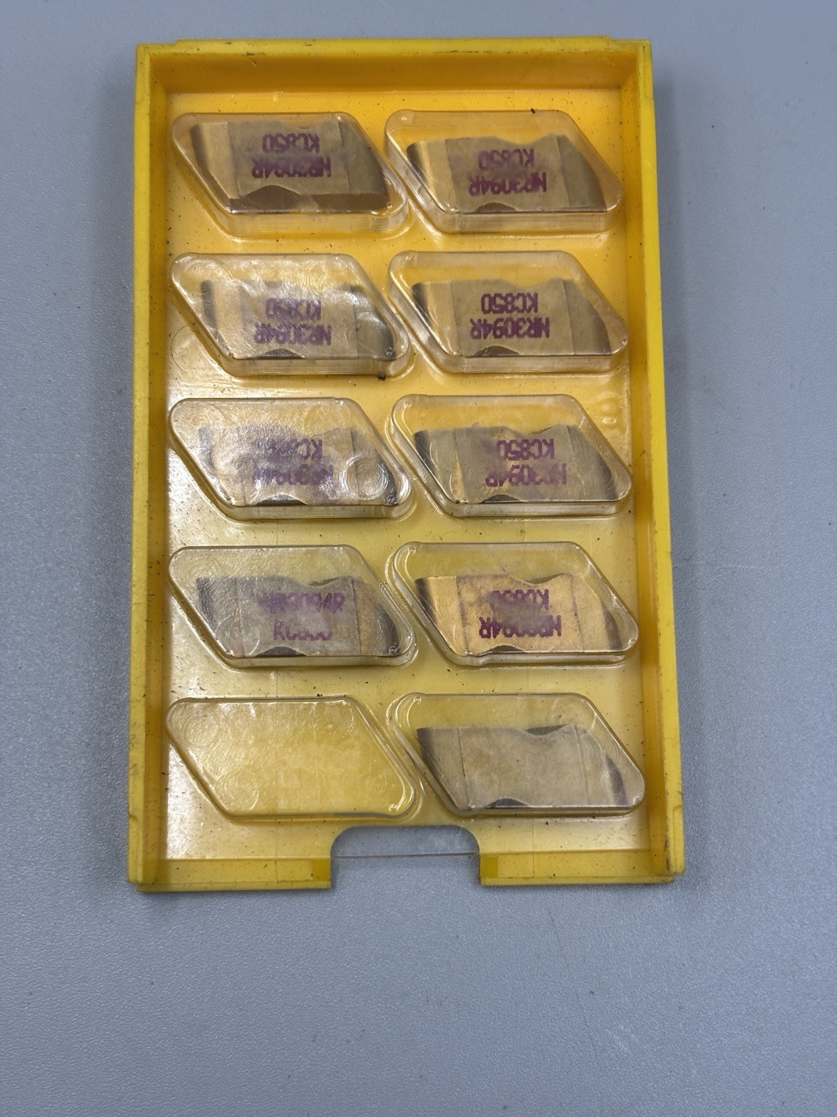 Kennametal NR3094R KC850 Top Notch Carbide Grooving Inserts .188 Full Rad (9pcs)