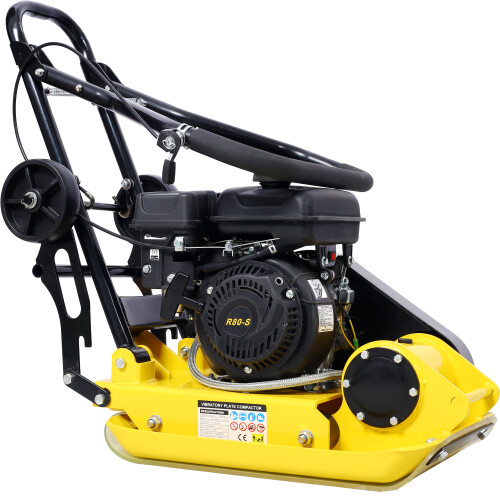 2.5HP Plate Compactor Gas 80cc 1800 Lbs Force Construction Concrete Tamper Paver