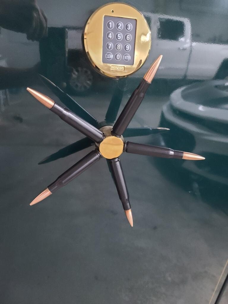 5 Spoke Gun Safe Handle for Strong Box Gun Safes & Vault Doors. 50 BMG