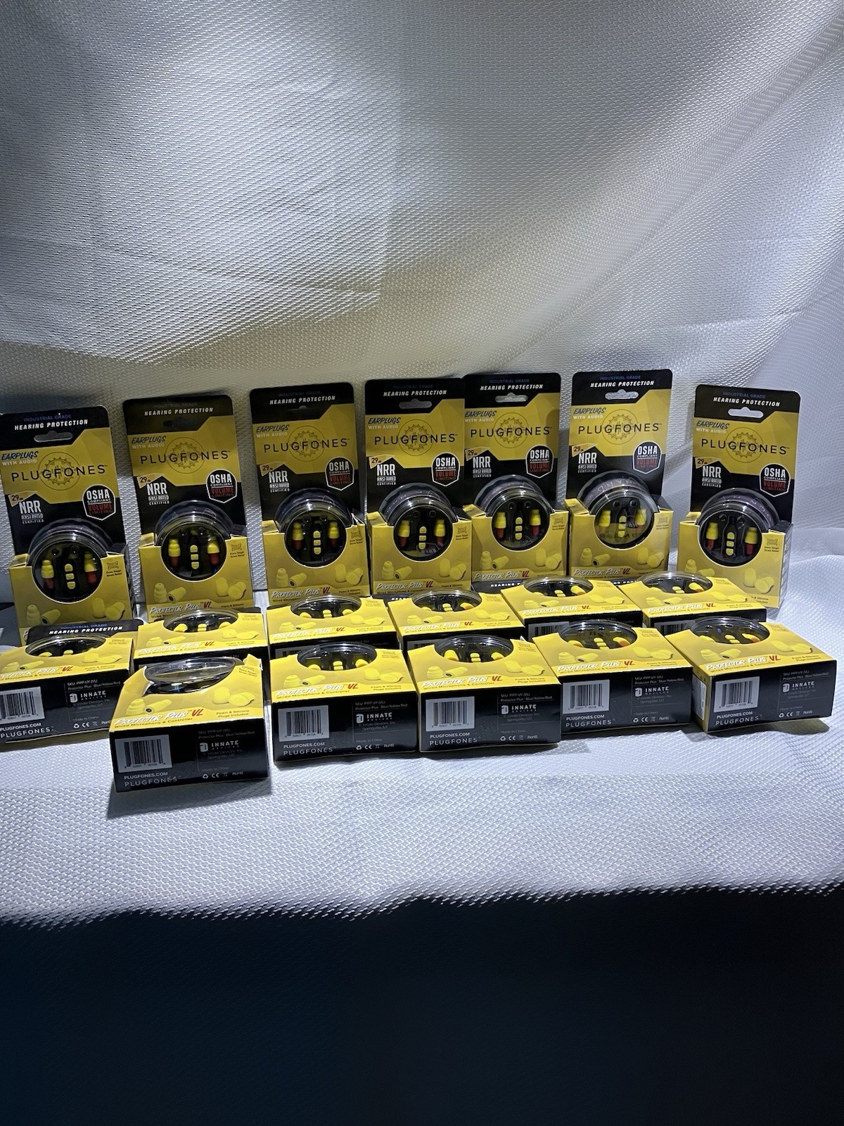 Plugfones Protector Plus VL New Factory Sealed OSHA Compliant 82 dB Sound Cap