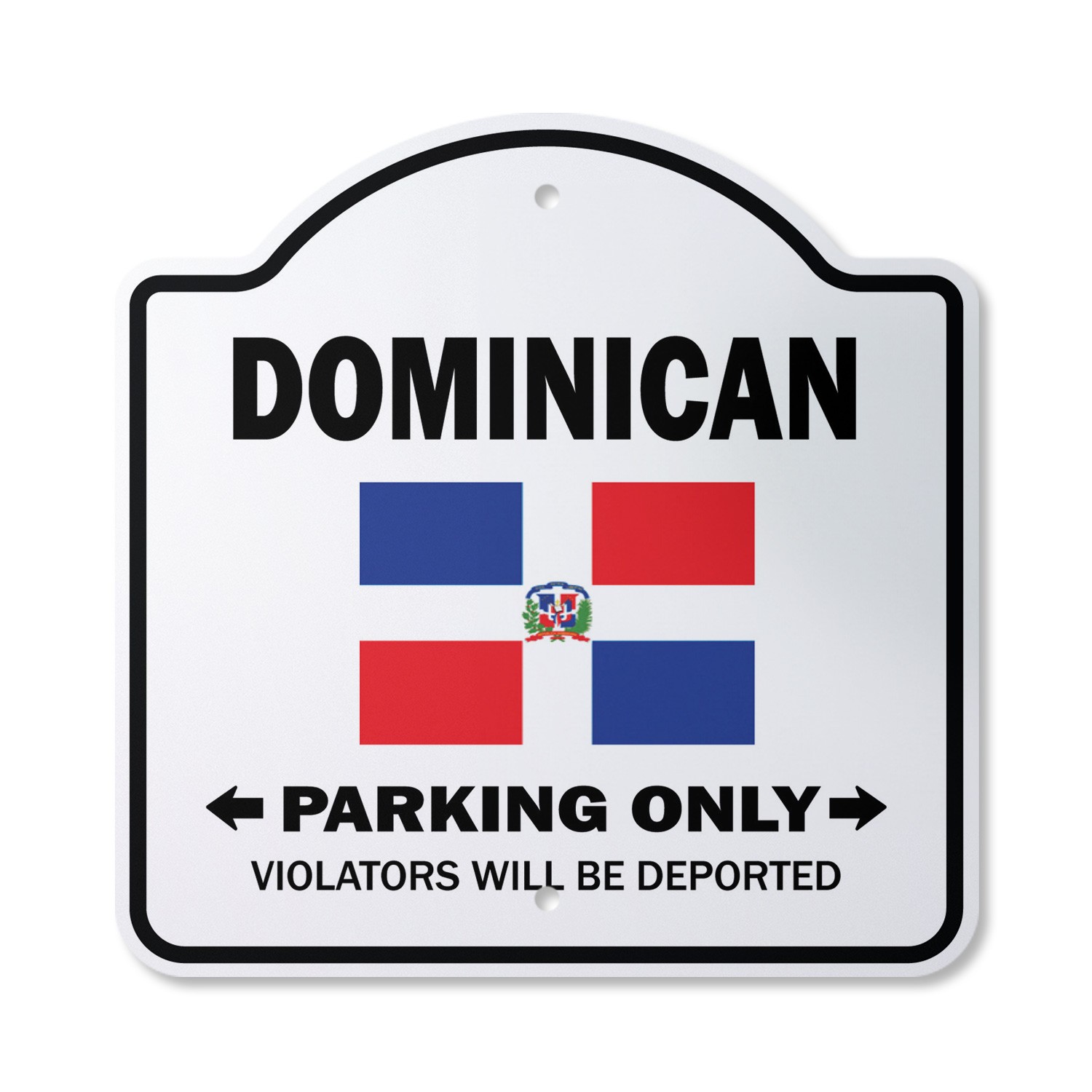 Dominican Parking Plastic Sign Gag Novelty Funny Republic Hispaniola C