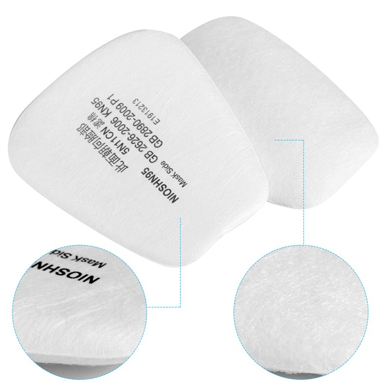 20PC 3701 Cotton Filter Safety Protect Replacement For 3200 Respirator Mask