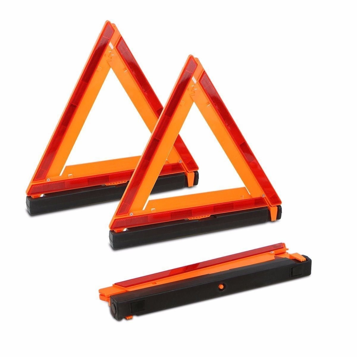 Stark USA 3-Pack Warning Triangle Foldable Emergency Warning Sign Reflector R…