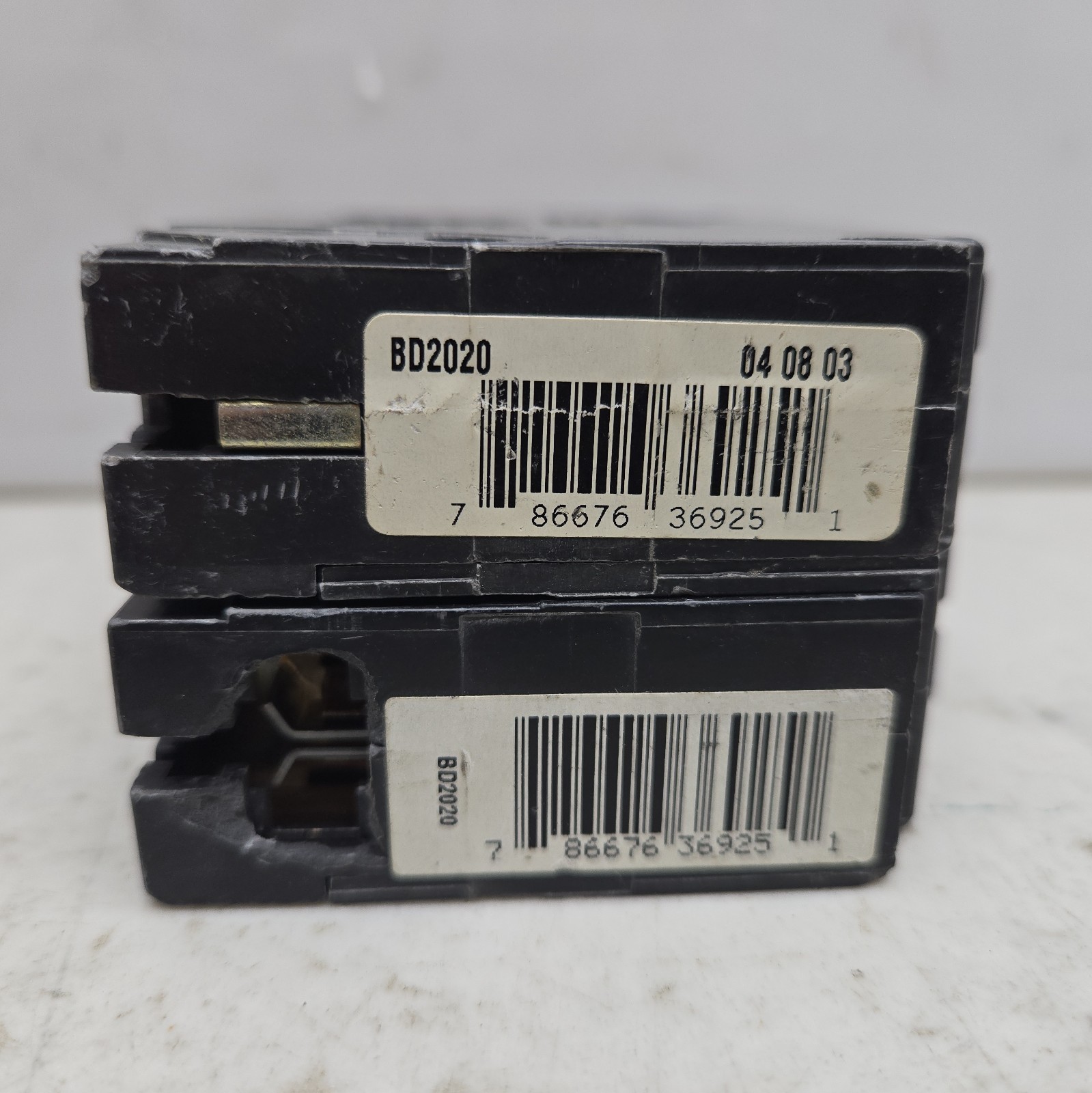 Mixed Lot of 4 Tandem Circuit Breaker 2 Pole 120/240V 15A 20A BD2020 BD1515 Read