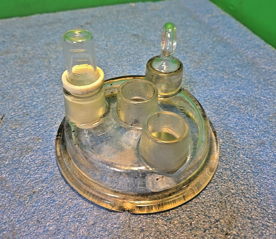 PYREX Glass 4-Neck Cover for 500mL to 1L Reaction Kettle 24/40 Outer 6947 B CHIP
