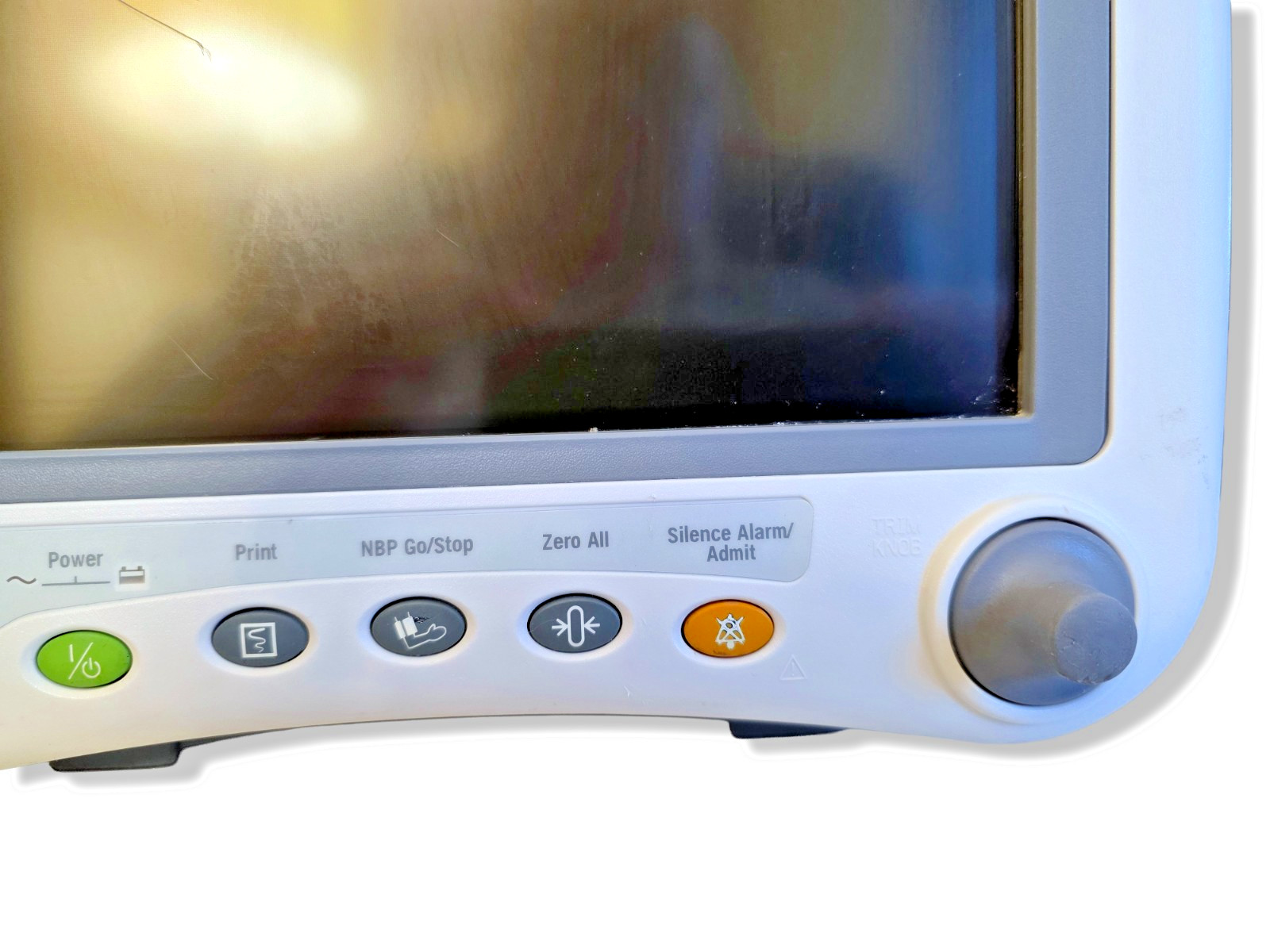 GE Dash 4000 Patient Monitor Vital Signs Hospital Display Powers On w/ Cord