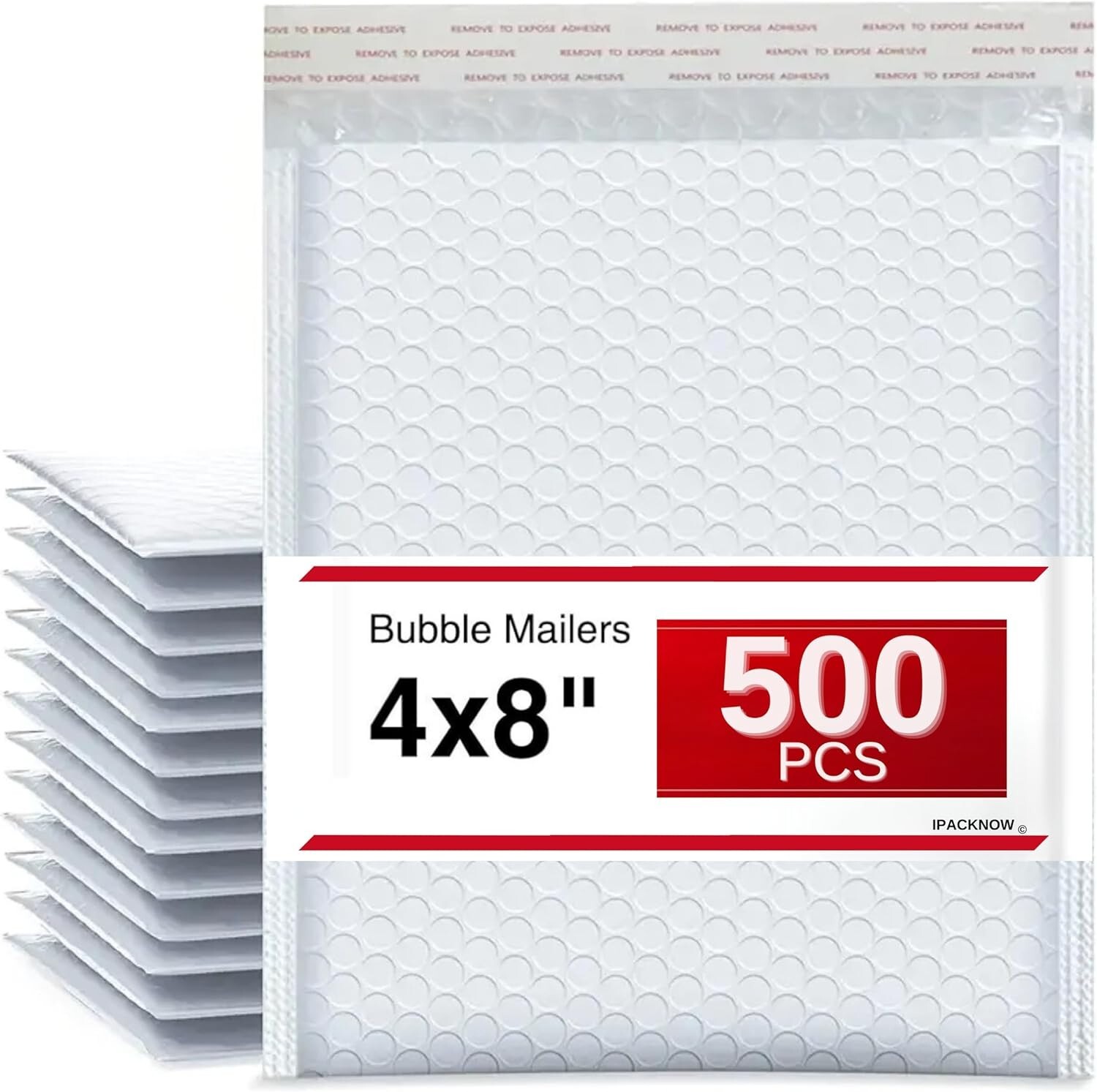 500 PC #000 4×8 Poly Bubble Envelopes Grey Padded Shipping Self Seal Mailers