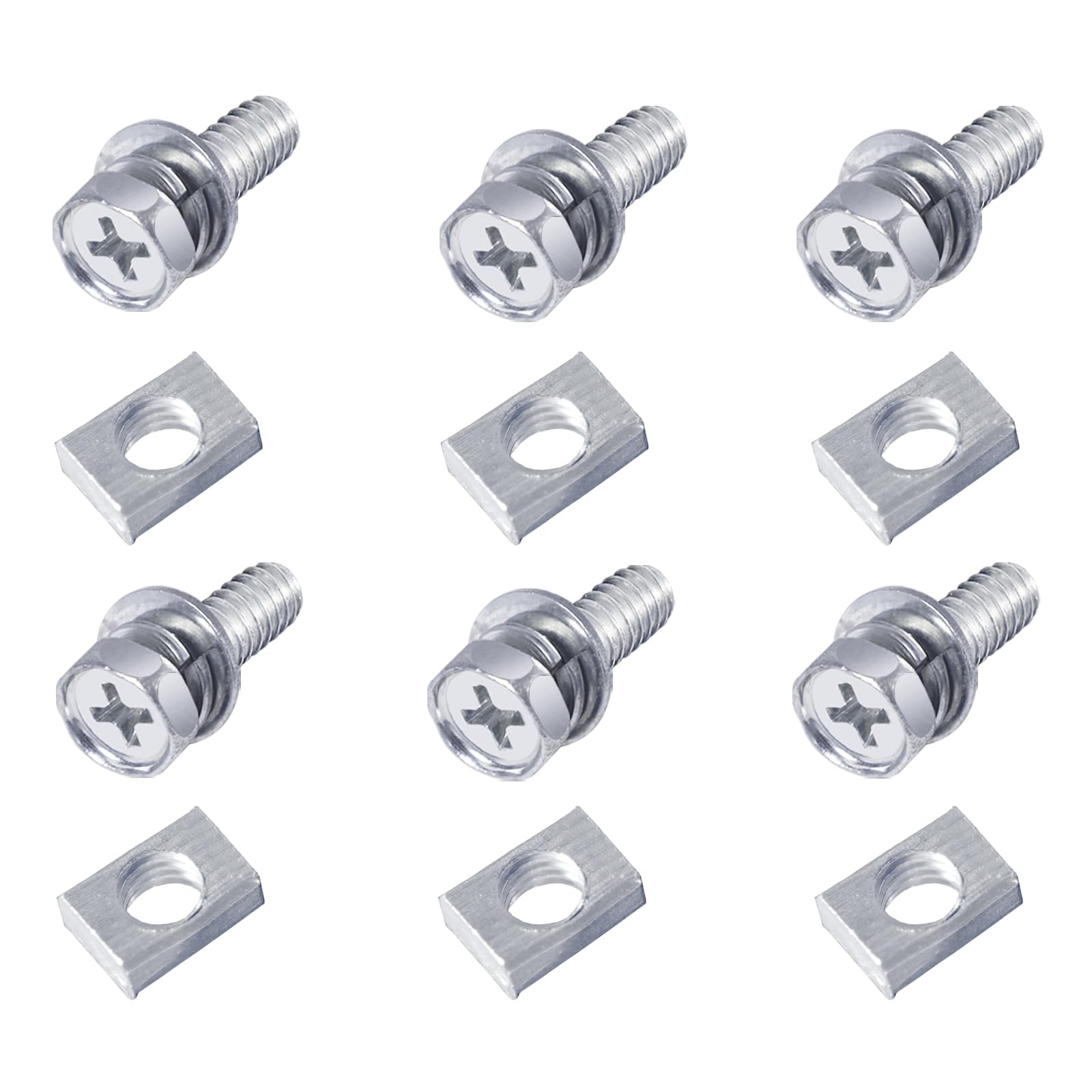 QIATOL 6 PCS Bolts and Nuts Kit, Motorcycle Battery Bolts and Nuts, M6x16MM M…