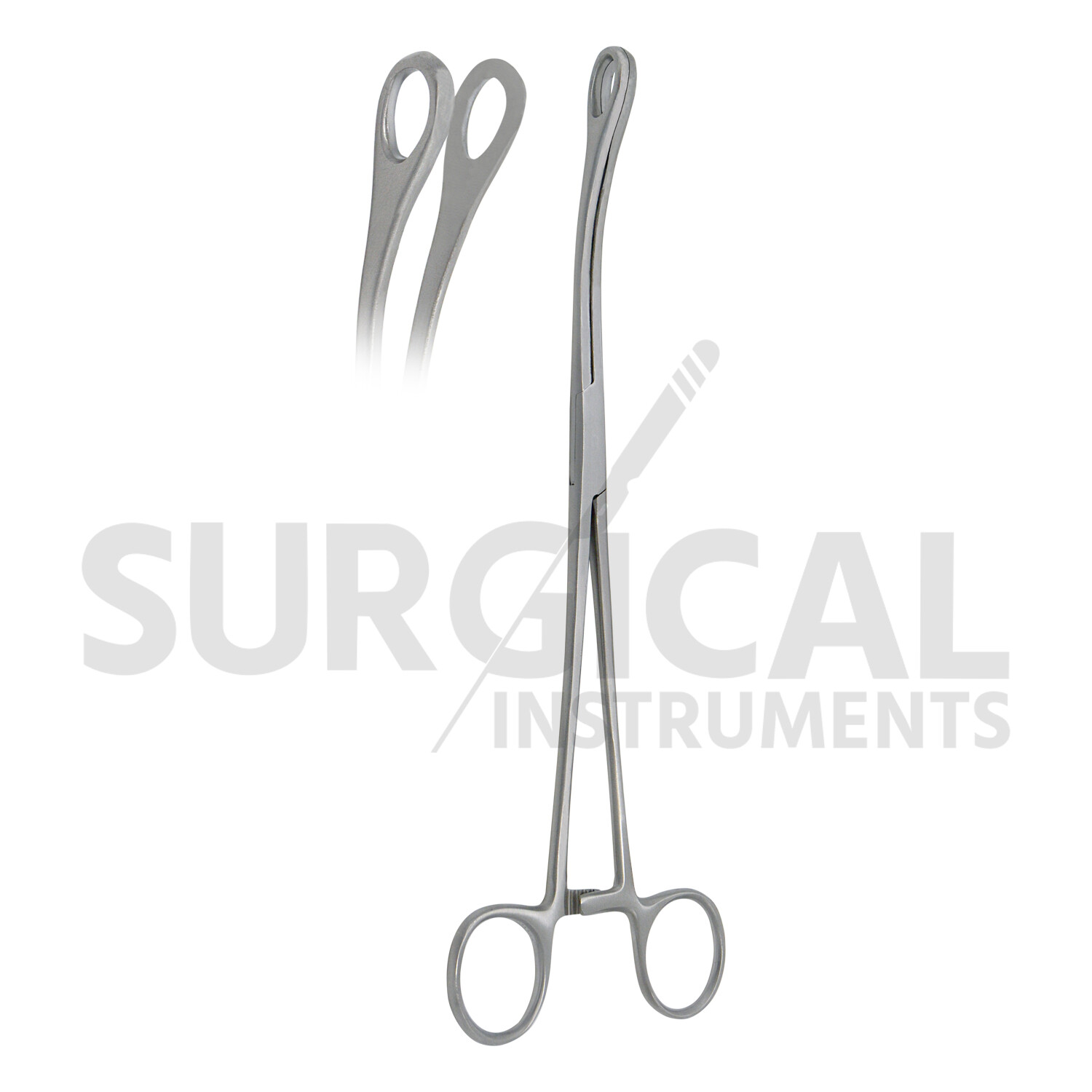 Sponge Forceps Surgical OB/GYN Smooth Jaw 9.5″ Curved Stainless German Grade