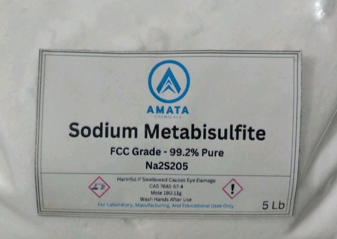 Amata Chemicals FCC 99+% FOOD GRADE *SMB* Factory SEALED 5 lbs