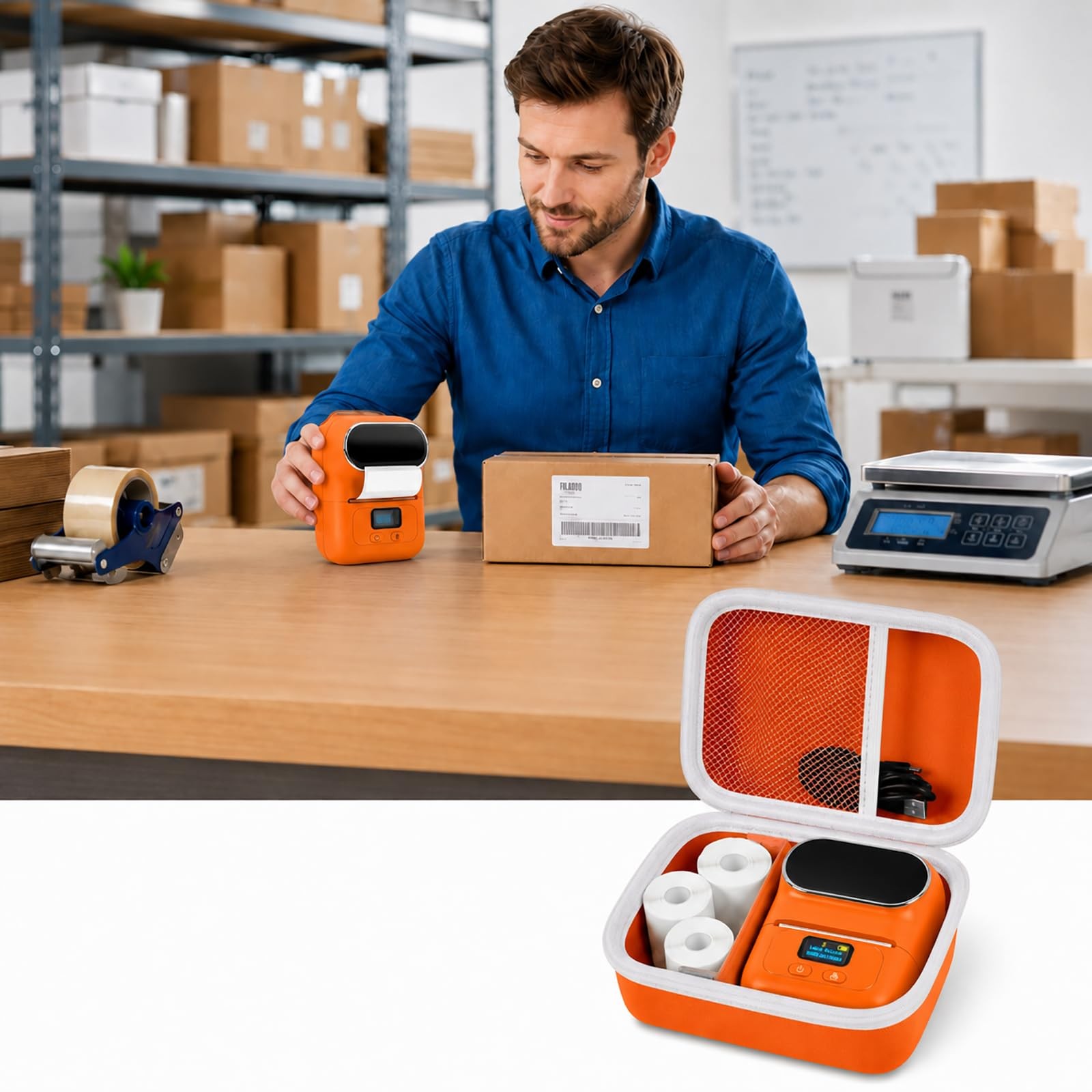 Hard Case for Phomemo M110/M110S Label Maker, Case Only