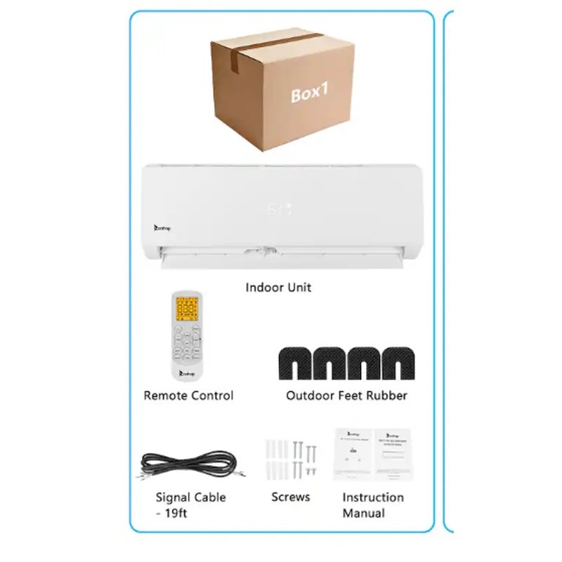 INDOOR UNIT ONLY Zokop 12000BTU/21SEER 1050W Split Air Conditioner 230.00V