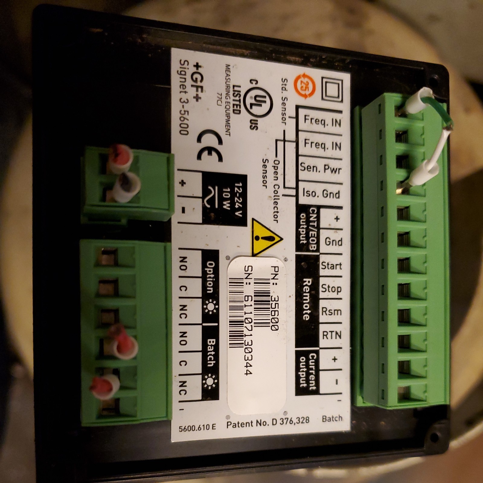 GEORG FISCHER 3-5600 SIGNET CONTROLLER (AS PICTURED) UNMP
