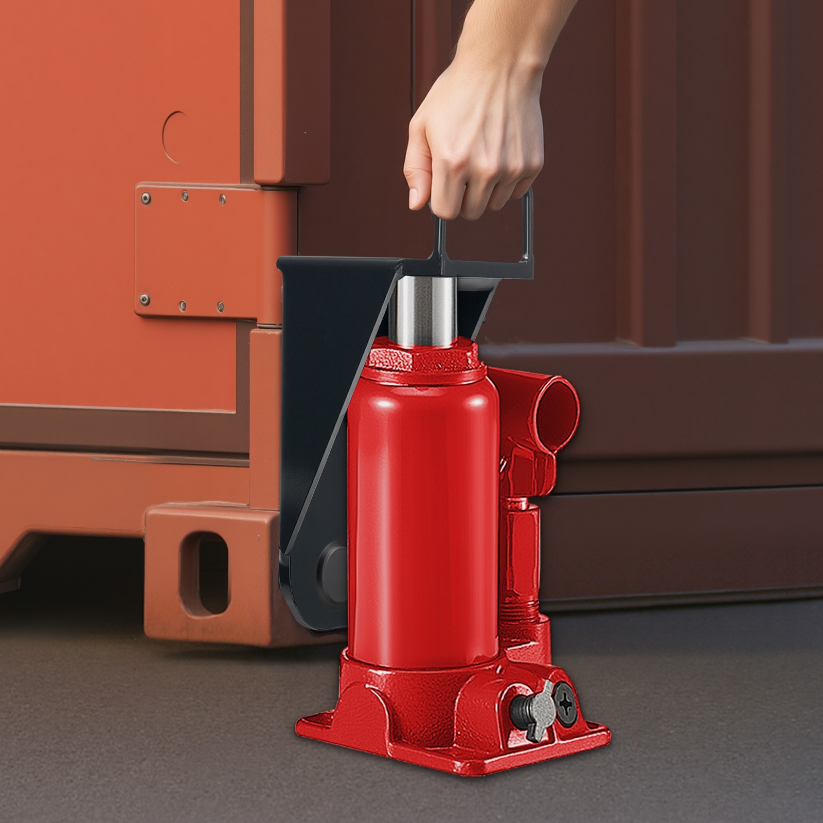 VEVOR 2-Pack Shipping Container Jack Lug with Handle Storage Leveler Booster