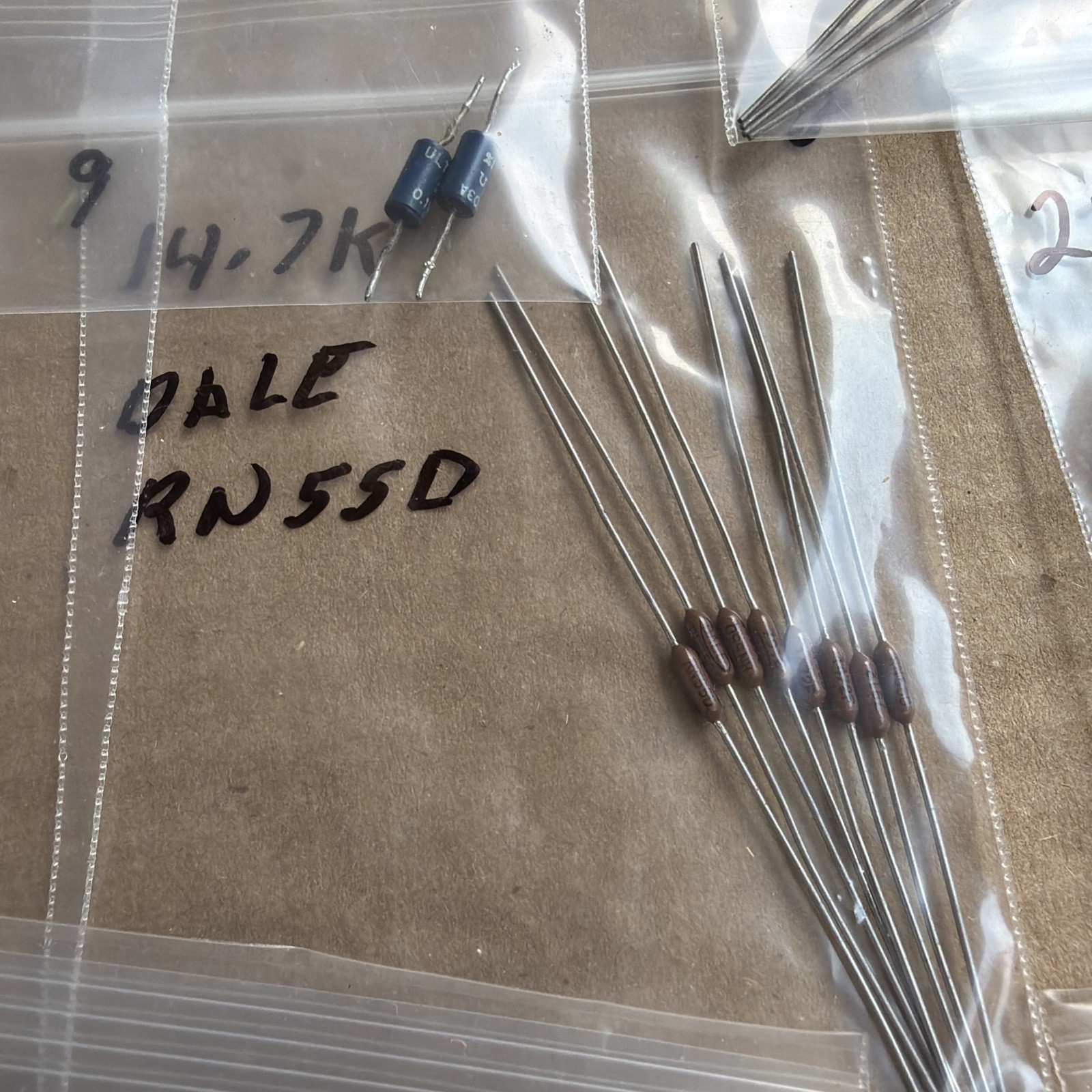 150pc Group Lot Of RESISTORS Dale & Other Mfg Look At Pictures New & Used #7
