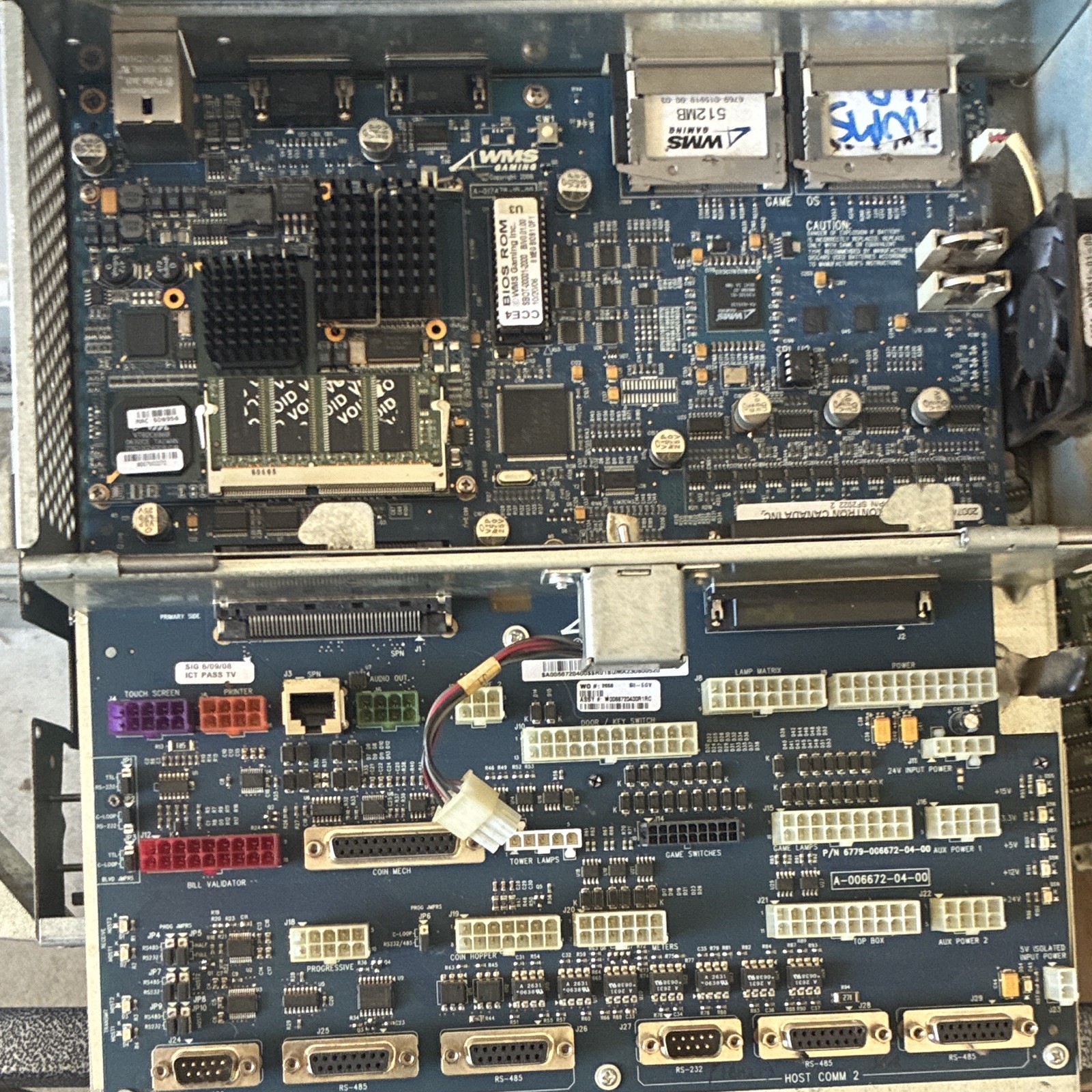 WMS PLC CPU Processor Board PCB MPN 6799-006672-04-00 Model A-006672-04-00