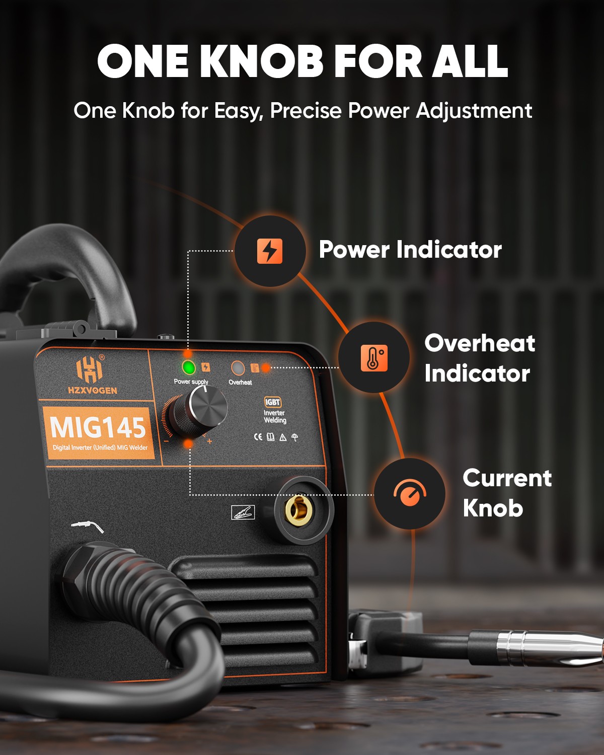 110V/230V Gasless Flux-Core Mini MIG Welder ARC Welding Machine 200A for US Shop