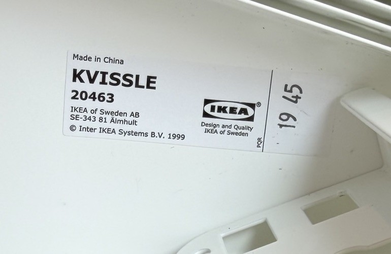 IKEA KVISSLE 5 Tier Letter Tray Paper Organizer White NEW Open Box