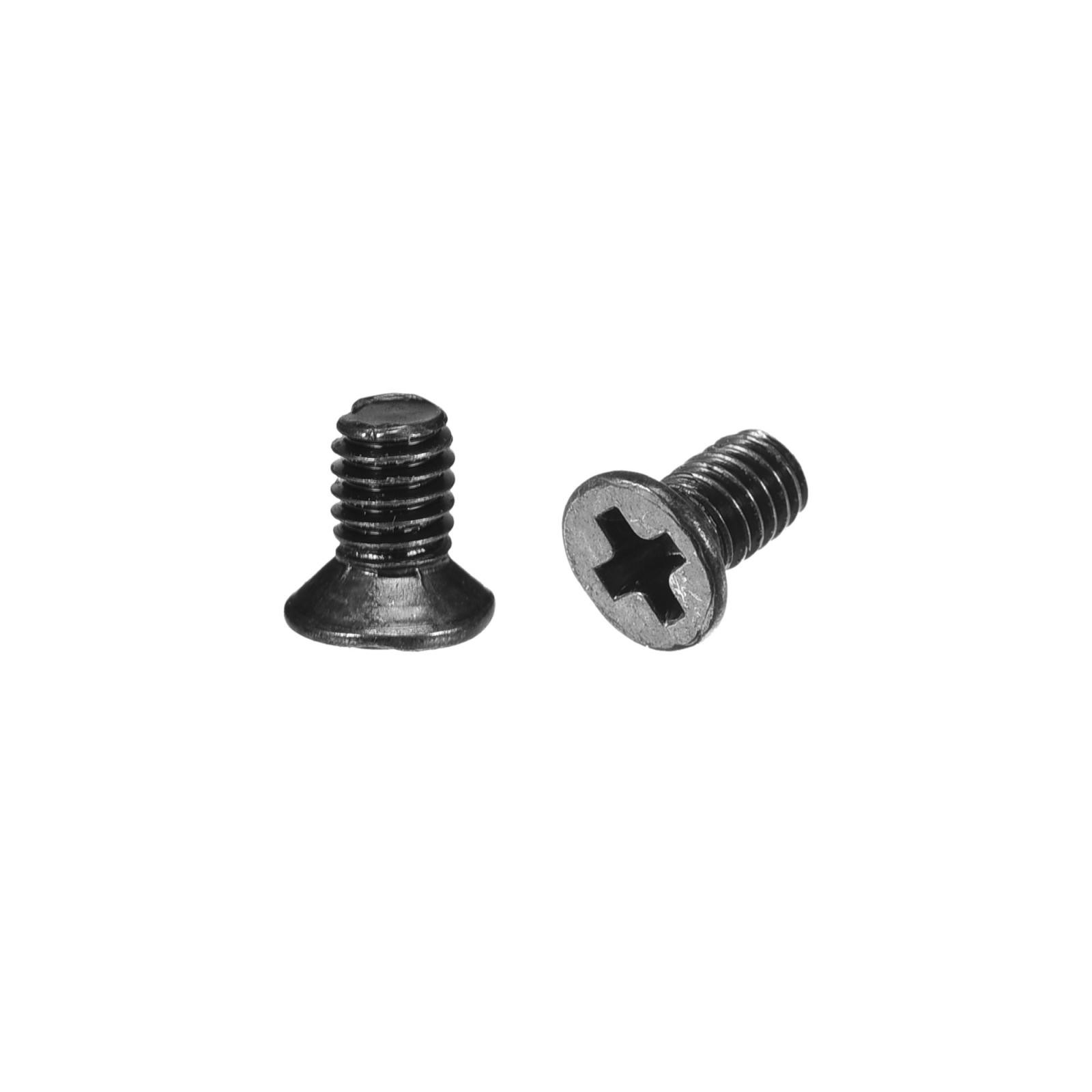 M2.5 x 5mm Phillips Flat Head Screws Carbon Steel Machine Screws Black 500pcs