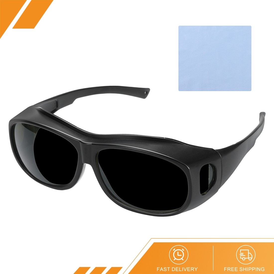 Welding Glasses – IR Shade 10 CE Certified Protective Glasses Wrap-Around Lens