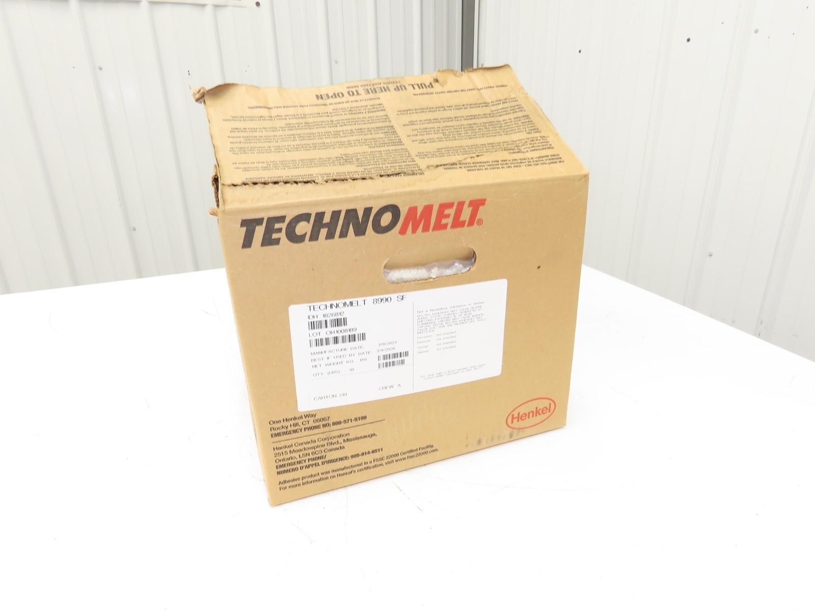 Henkel 8990 Technomelt Hot Melt Adhesive Glue 30lbs Carton BB 3/9/2026