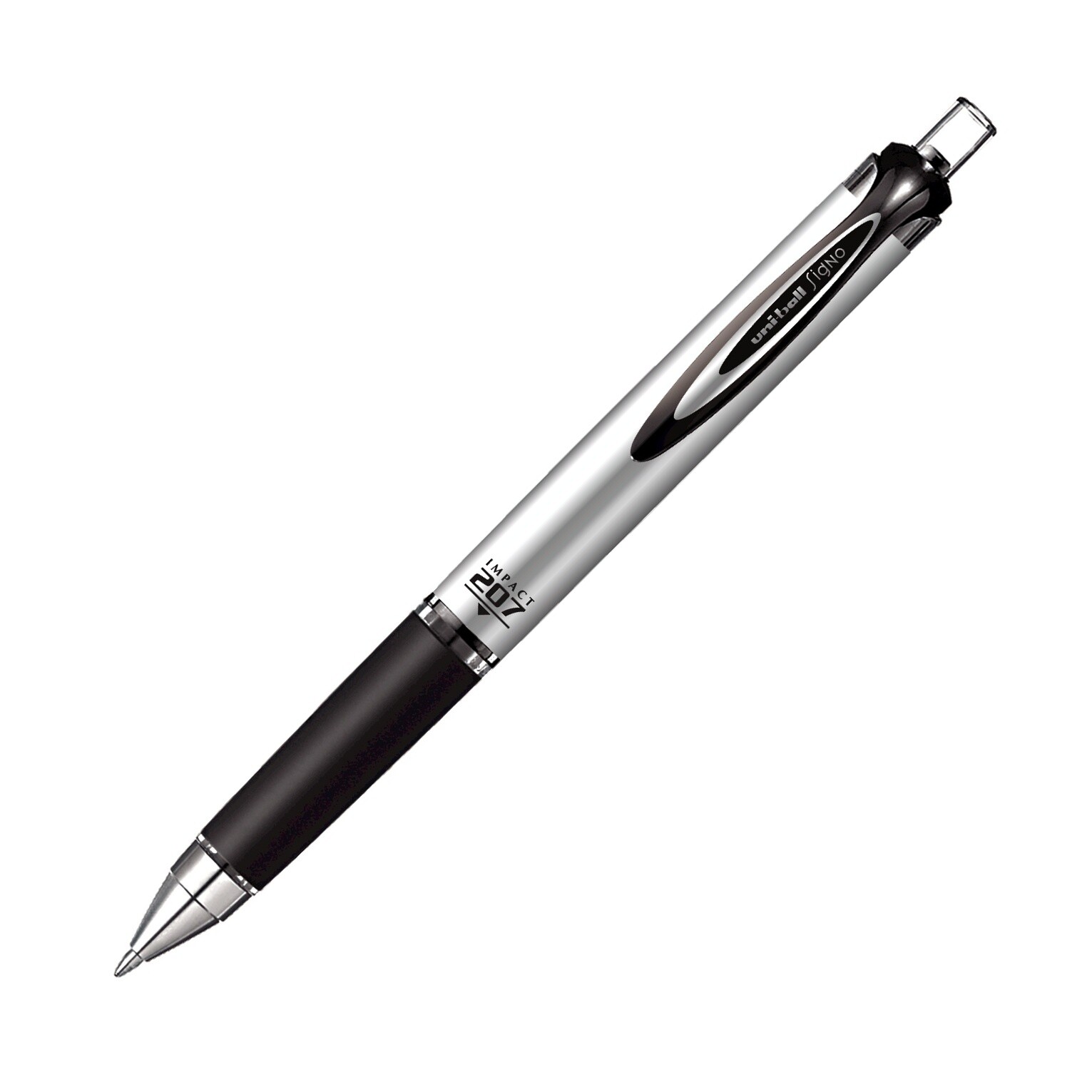 Uni-ball Gel Impact 207 Retractable Bold Point Pens (65870), Black, Blue, or Red