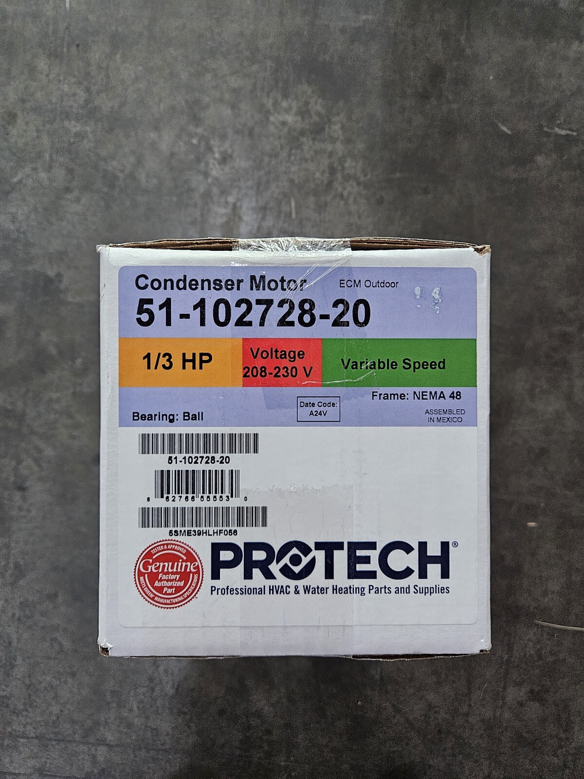 OEM Rheem Ruud Condenser ECM Outdoor Fan Motor 51-102728-20