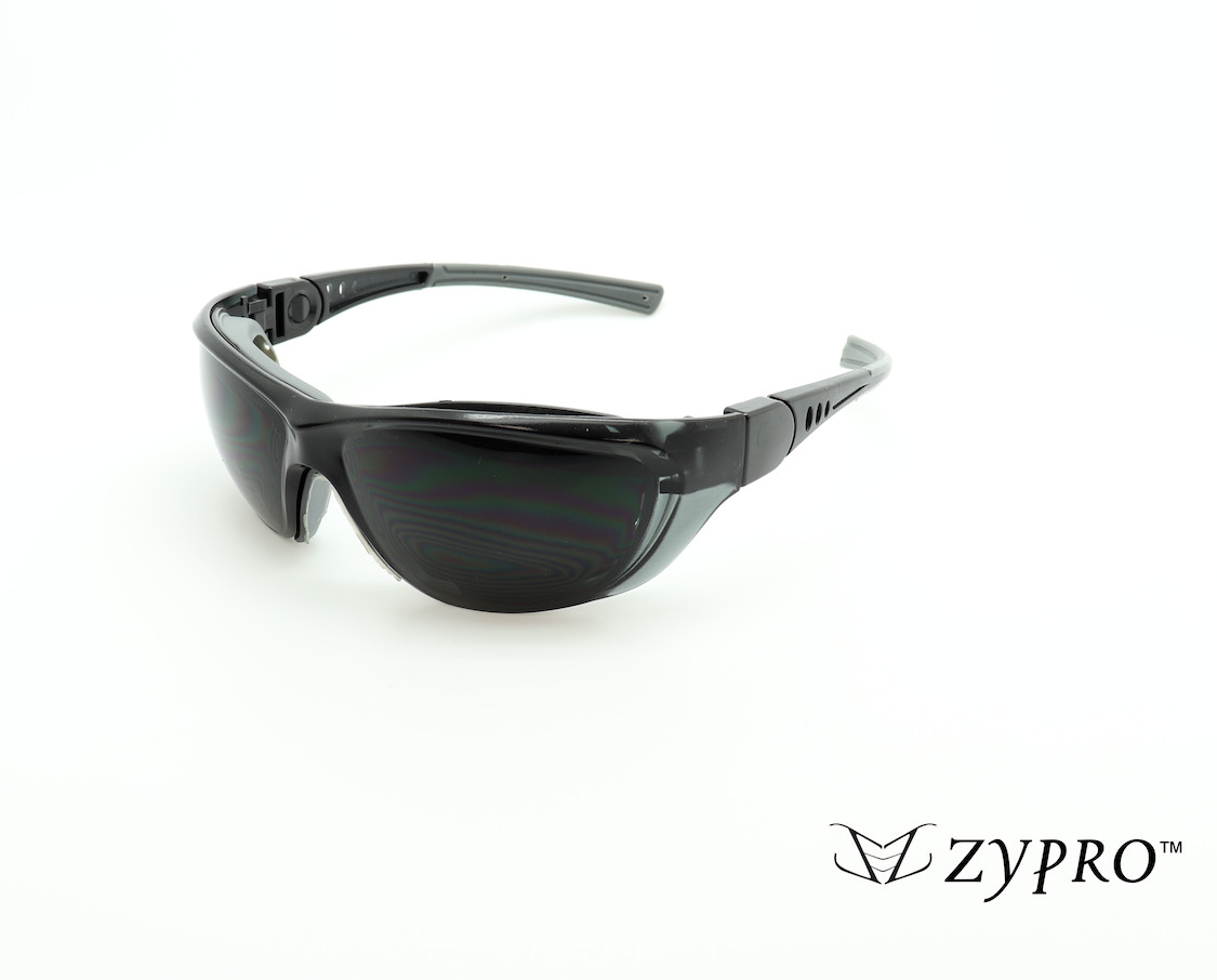 Tinted Safety Glasses Sport Sunglasses – Adjustable Temples with Case & Pouch