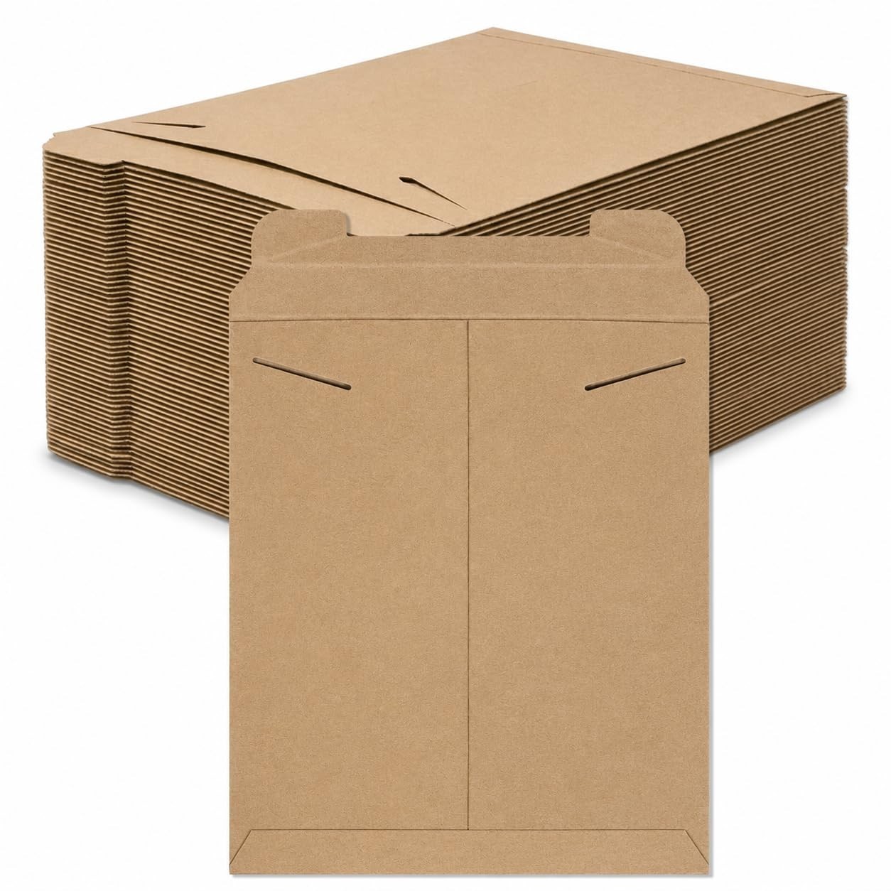 Rigid Mailers 12″ x 15″ (100-Pack) – Kraft Envelopes for Photos, Documents, Artw
