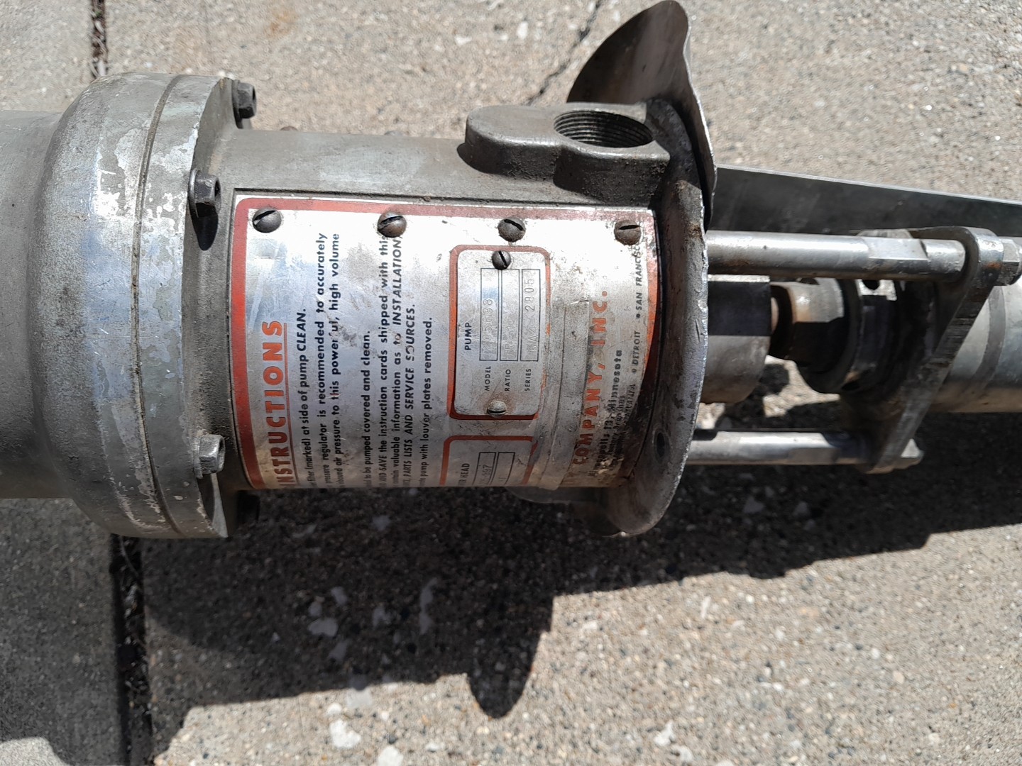 Graco 205-997/205638 Monark Air Powered Pump & Power Head