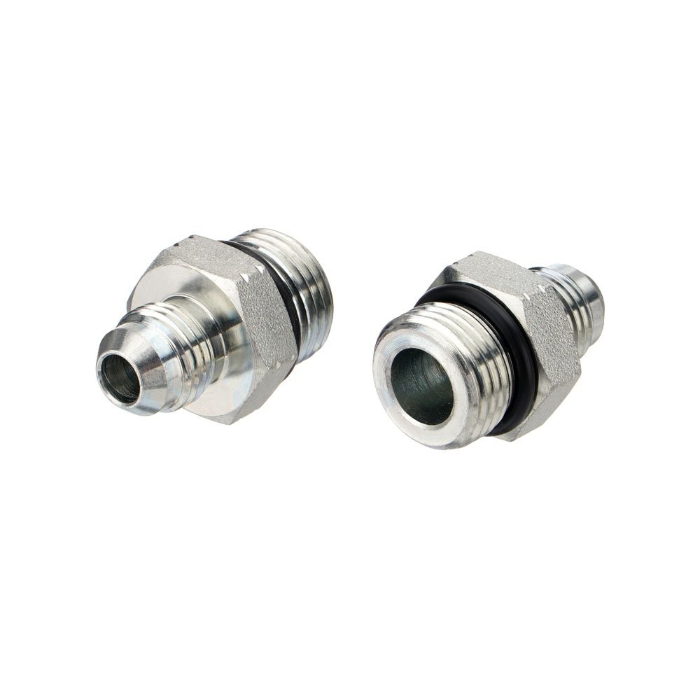 10 Pack 3/8″ JIC 37° Male x #8 SAE/ORB Male Hydraulic Hose Adapter Fittings New